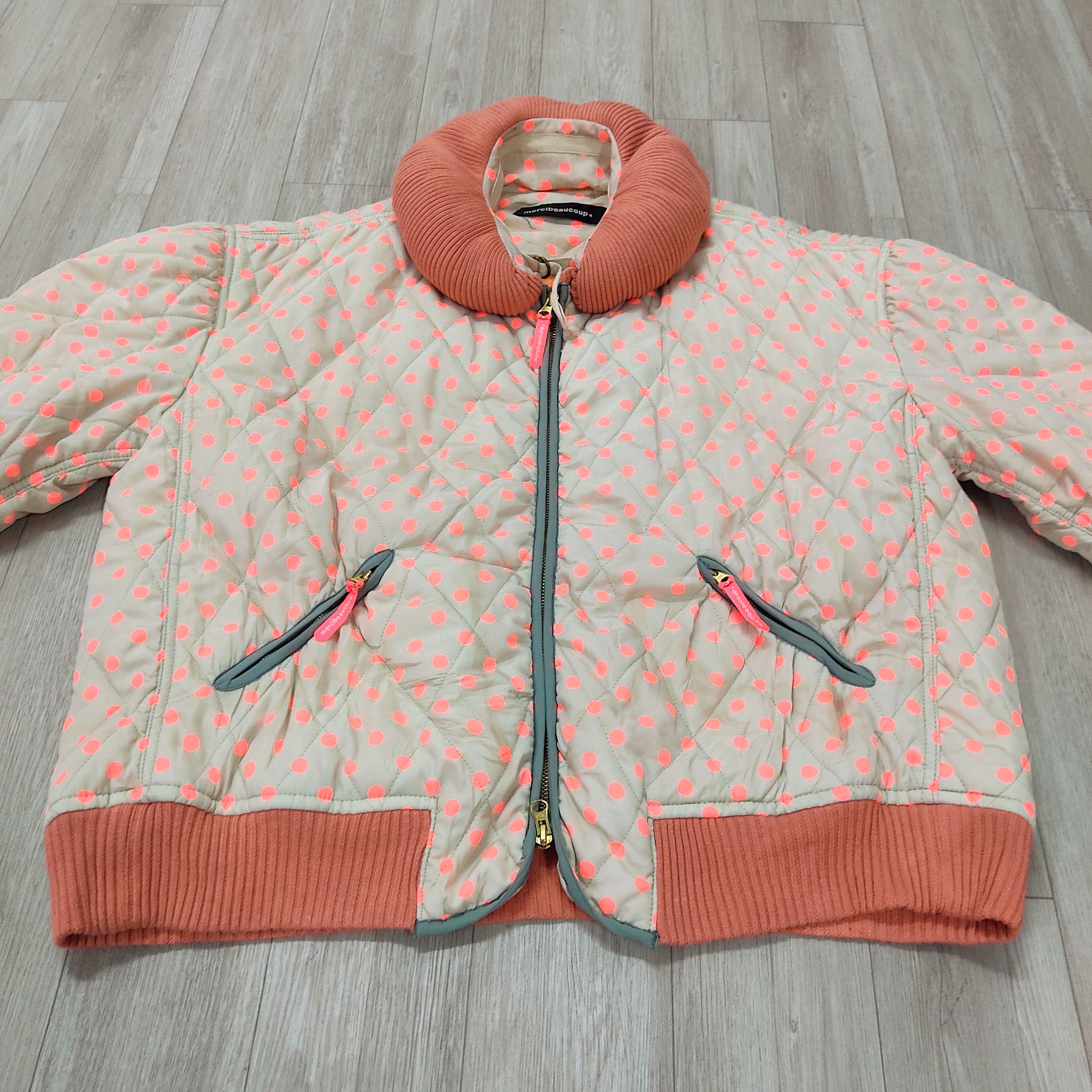 Issey Miyake MERCIBEAUCOUP Polkadots Quilted Jacket Size L / US 10 / IT 46 - 6 Thumbnail