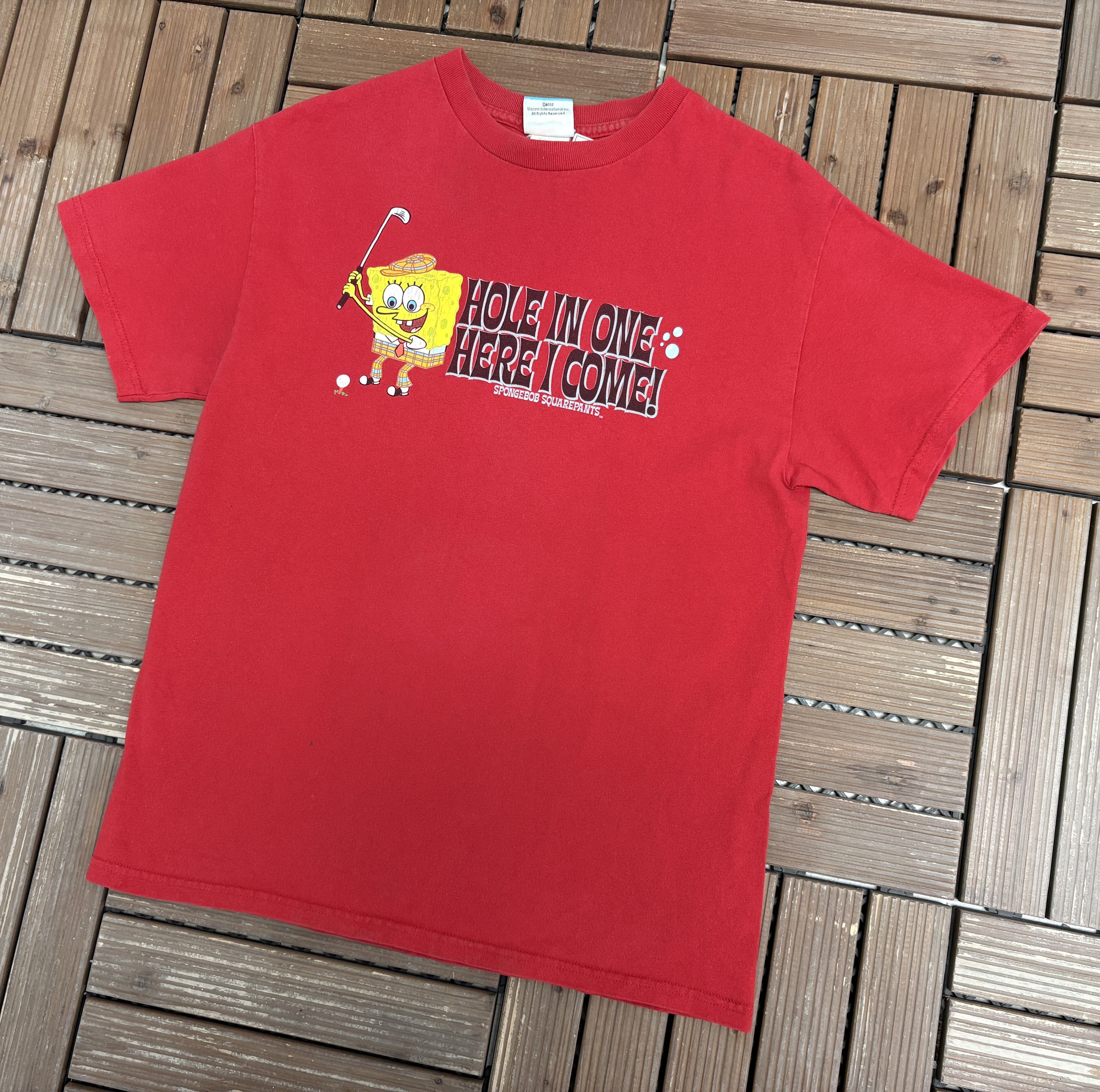 Vintage Spongebob Squarepants Hole In One Here I Come Vintage Tee Size US M / EU 48-50 / 2 - 3 Thumbnail
