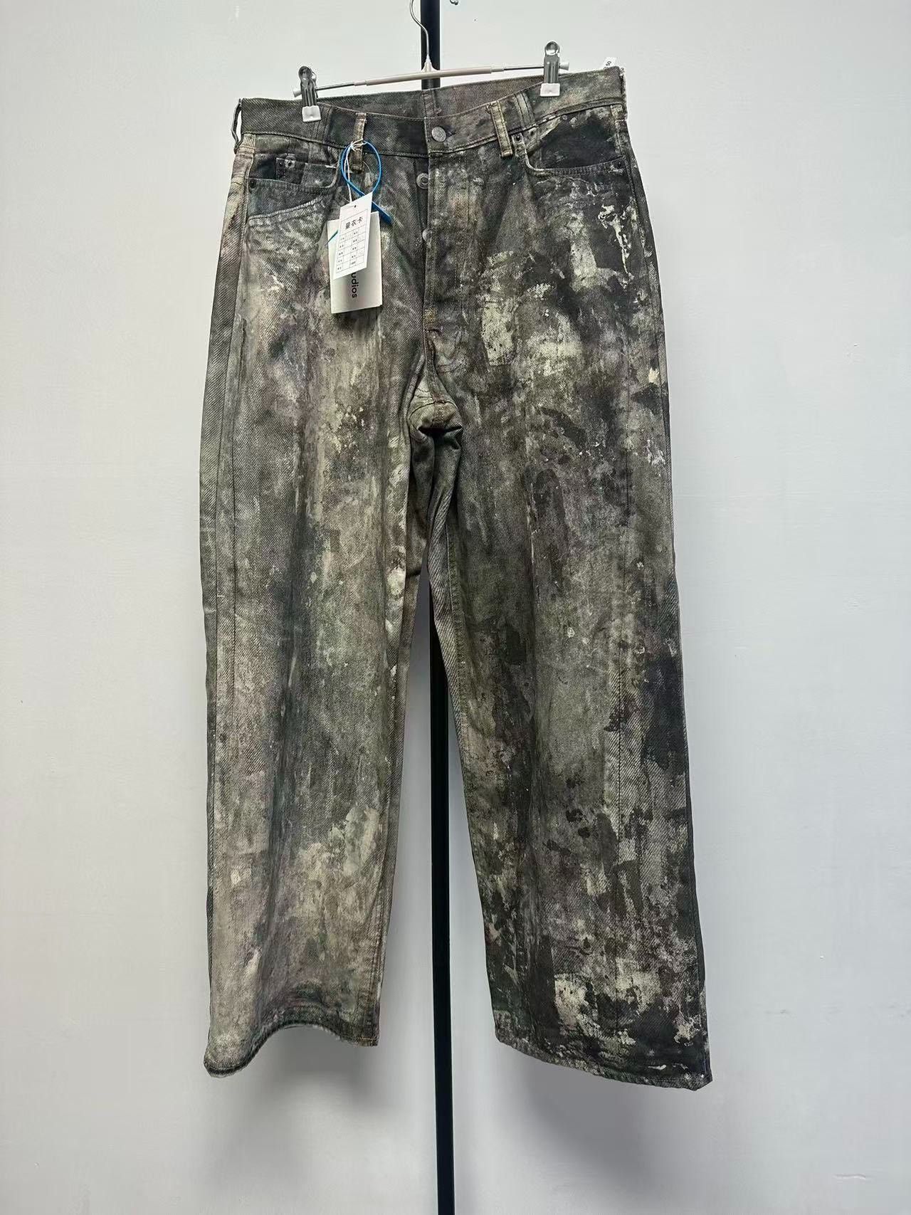 Acne Studios Acne Studios Printed Gray Denim Jeans 30 Men Size US 30 / EU 46 - 1 Thumbnail