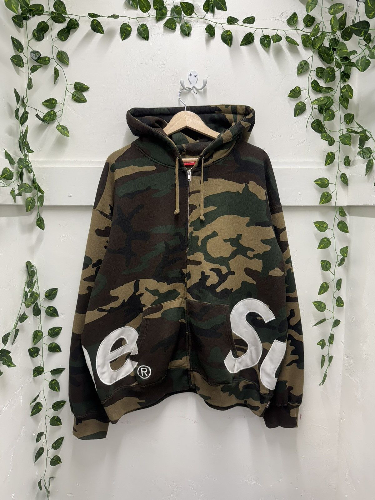 Supreme Supreme Tree Bark Camo Full Zip Hoodie | Vintage | Grailed