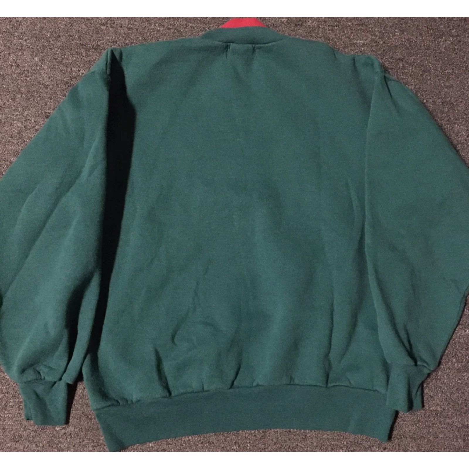 Vintage VINTAGE 90s Embroidered Leaves Sweatshirt M Nature Wildlife Art Vaporwave 80s USA Size US M / EU 48-50 / 2 - 3 Thumbnail