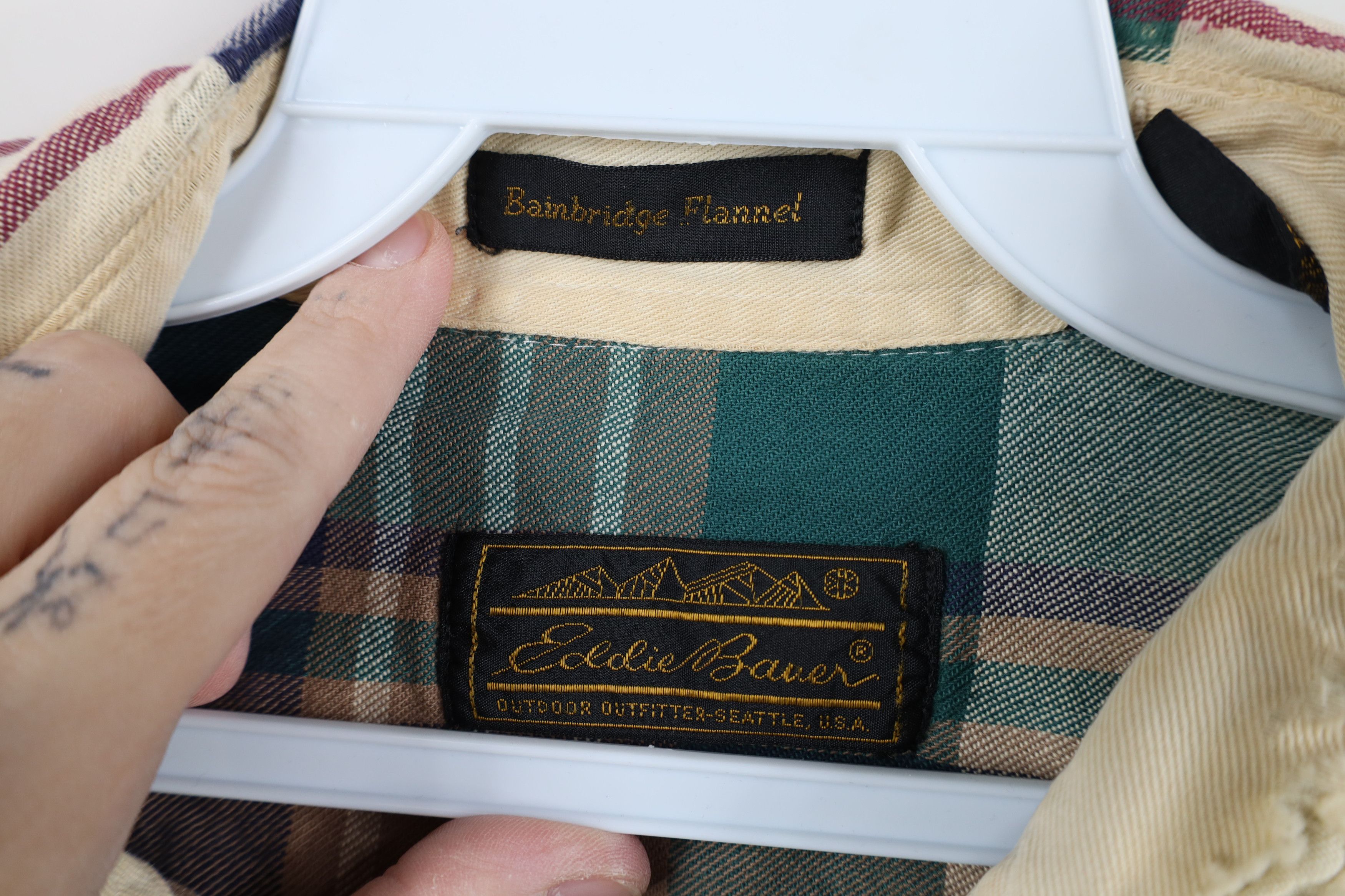 Eddie Bauer Vintage 90s Eddie Bauer Bainbridge Flannel Button Shirt Size US M / EU 48-50 / 2 - 9 Thumbnail