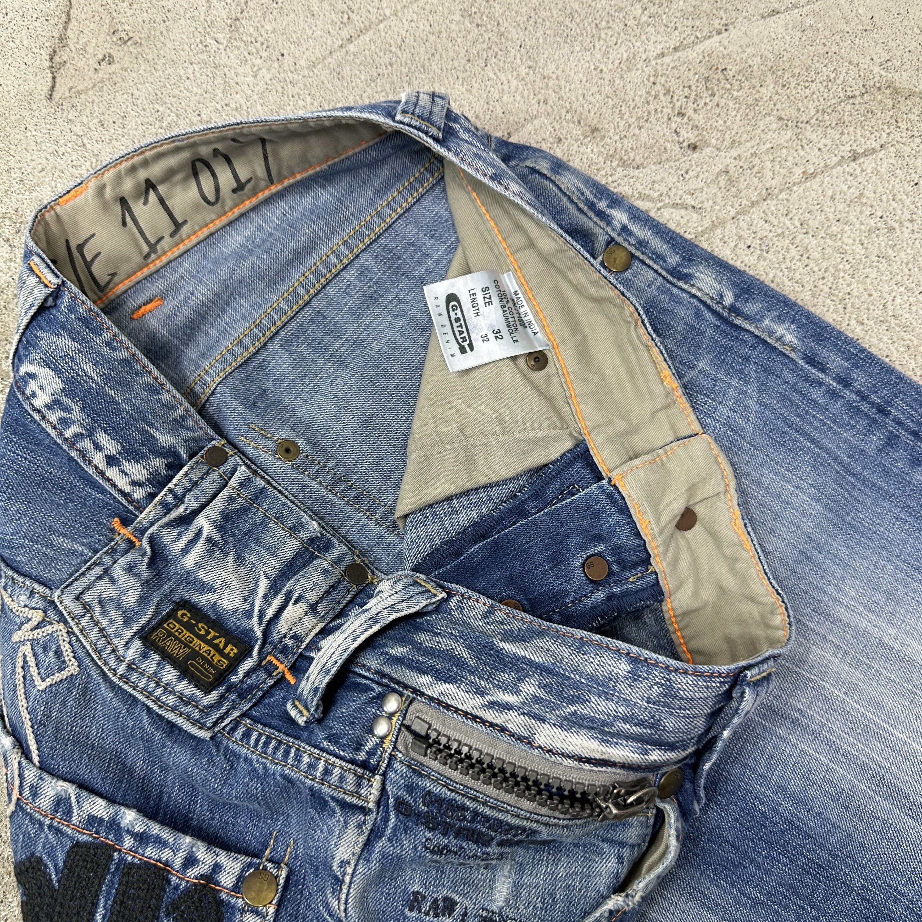 Vintage Vintage Denim Streetwear Studded Baggy G-Star Jeans Y2K Size US 32 / EU 48 - 6 Thumbnail