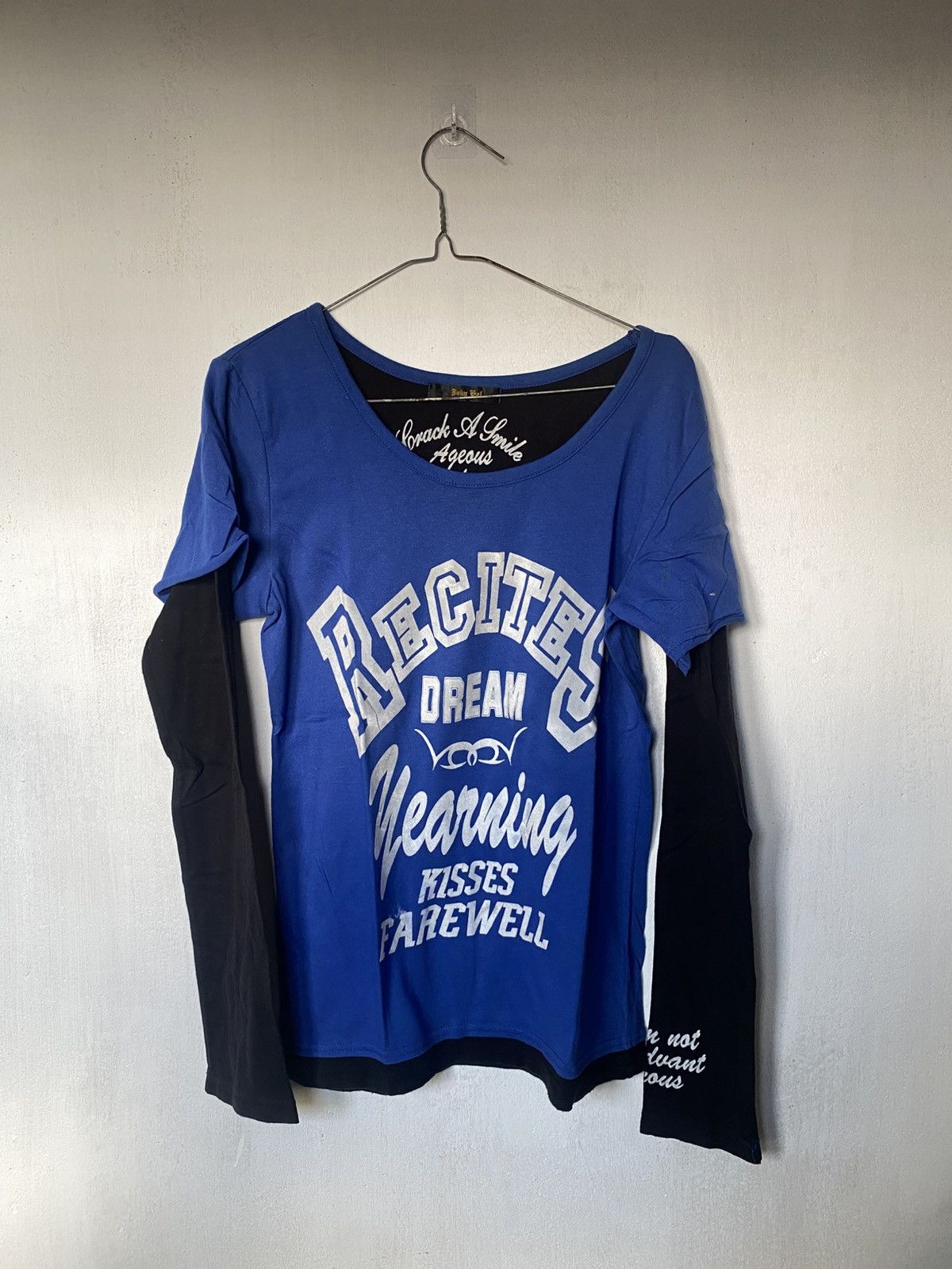 Beauty Beast × If Six Was Nine × Japanese Brand Joky Gal Poem Double Layer Longsleeve Size US M / EU 48-50 / 2 - 1 Thumbnail