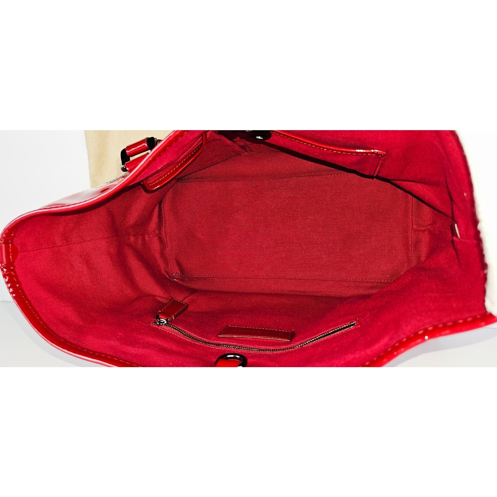 Burberry Burberry Red Nova Check Coated Canvas/Vinyl Tote Size ONE SIZE - 13 Thumbnail