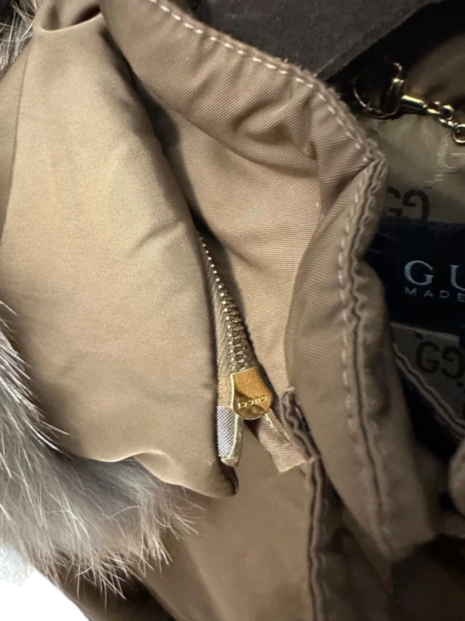 Gucci Gucci Goose Down Bomber Jacket with Blue Fox Fur Trim Size S / US 4 / IT 40 - 8 Thumbnail