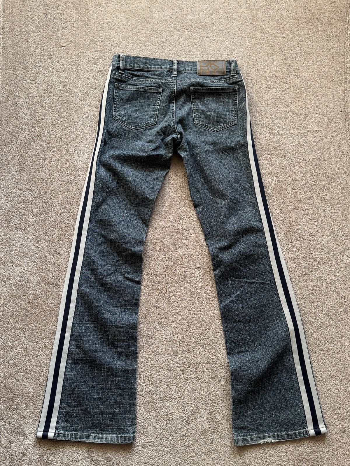 If Six Was Nine Flared DKNY Y2K Crazy Jean LGB ifsixwasnine vibe Size 27" / US 4 / IT 40 - 4 Thumbnail
