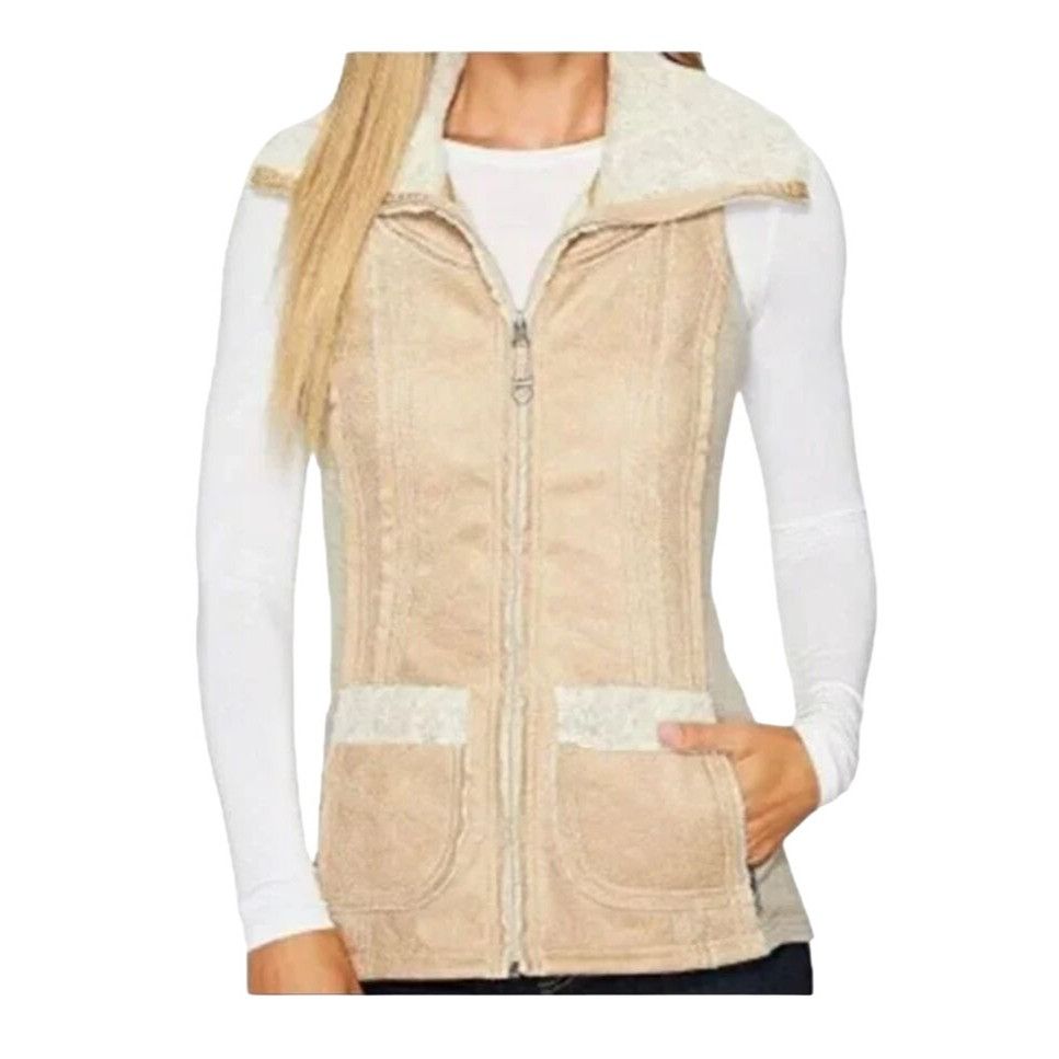 Kuhl NWT Kuhl Women's M Dani Sherpa Vest Italian Faux Leather She Size M / US 6-8 / IT 42-44 - 4 Thumbnail