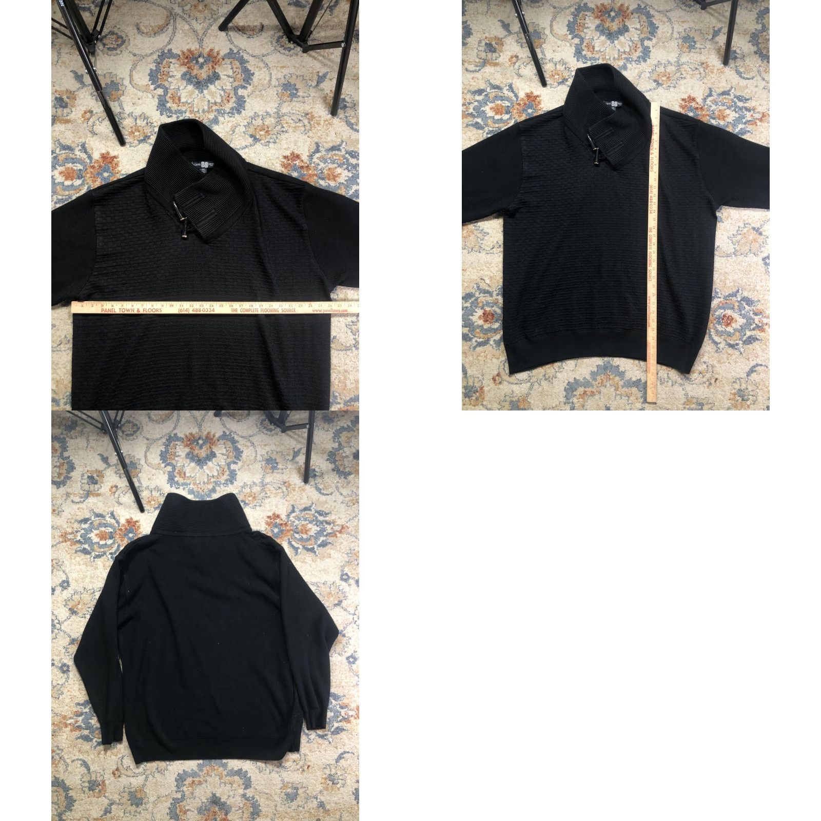 Vintage Michael Irvin Sweater Mens 4XL Black High Neck Toggle Textured Knit Pullover Size US XXL / EU 58 / 5 - 8 Thumbnail