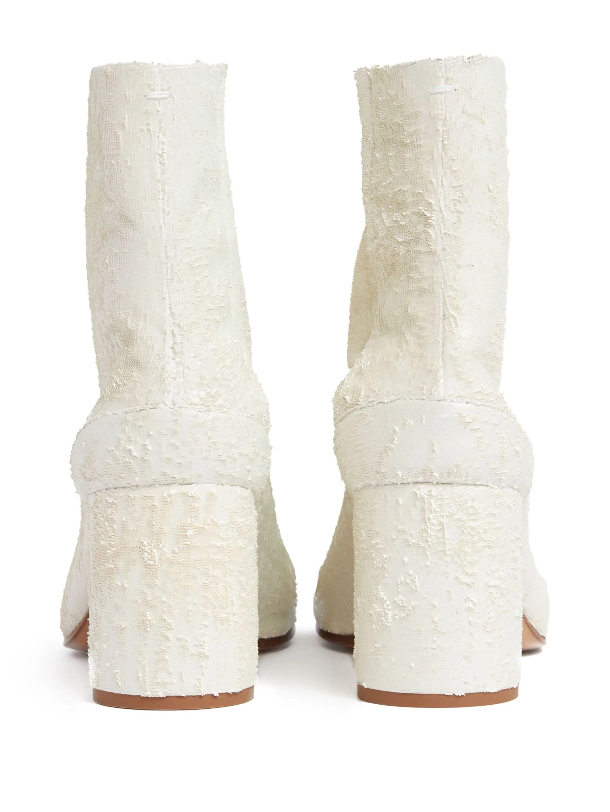 Maison Margiela o1w1db11225 Tabi Ankle Boots in White Size US 8 / IT 38 - 3 Thumbnail