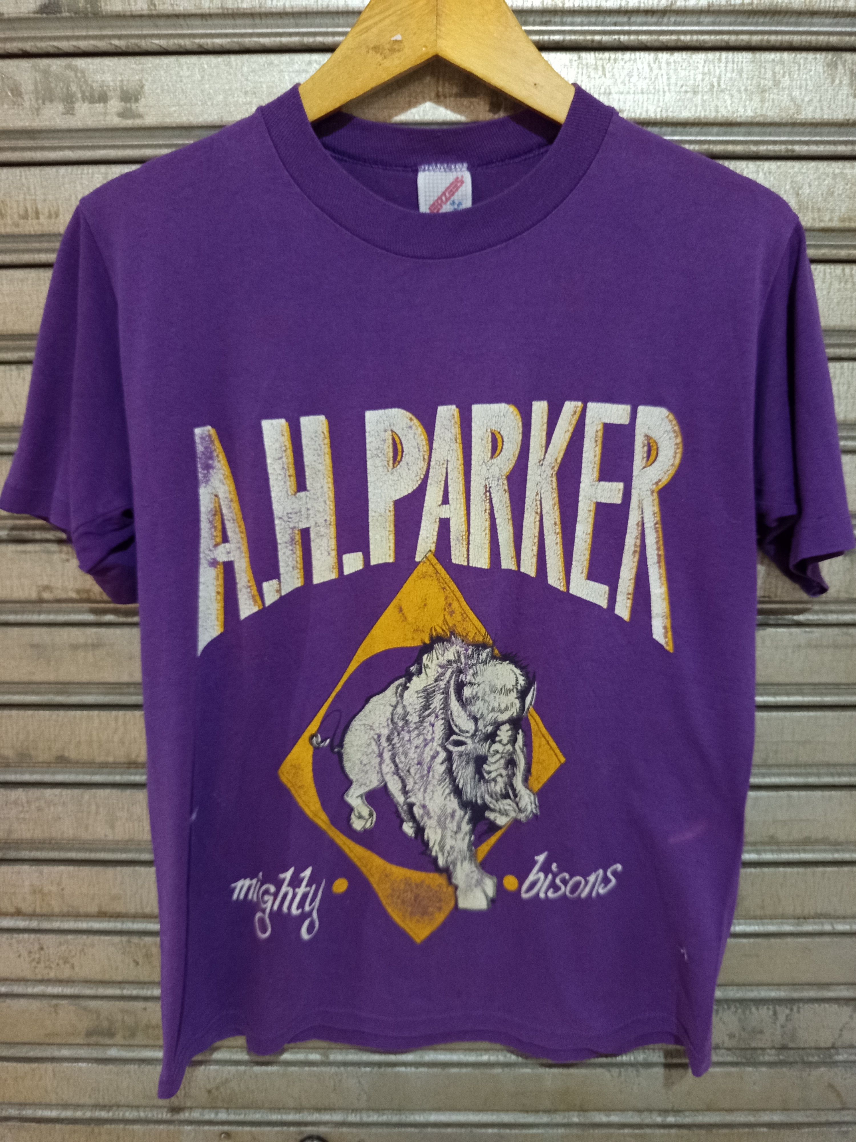 Vintage 1980s A.H Parker Bison Tee USA Size US M / EU 48-50 / 2 - 1 Thumbnail