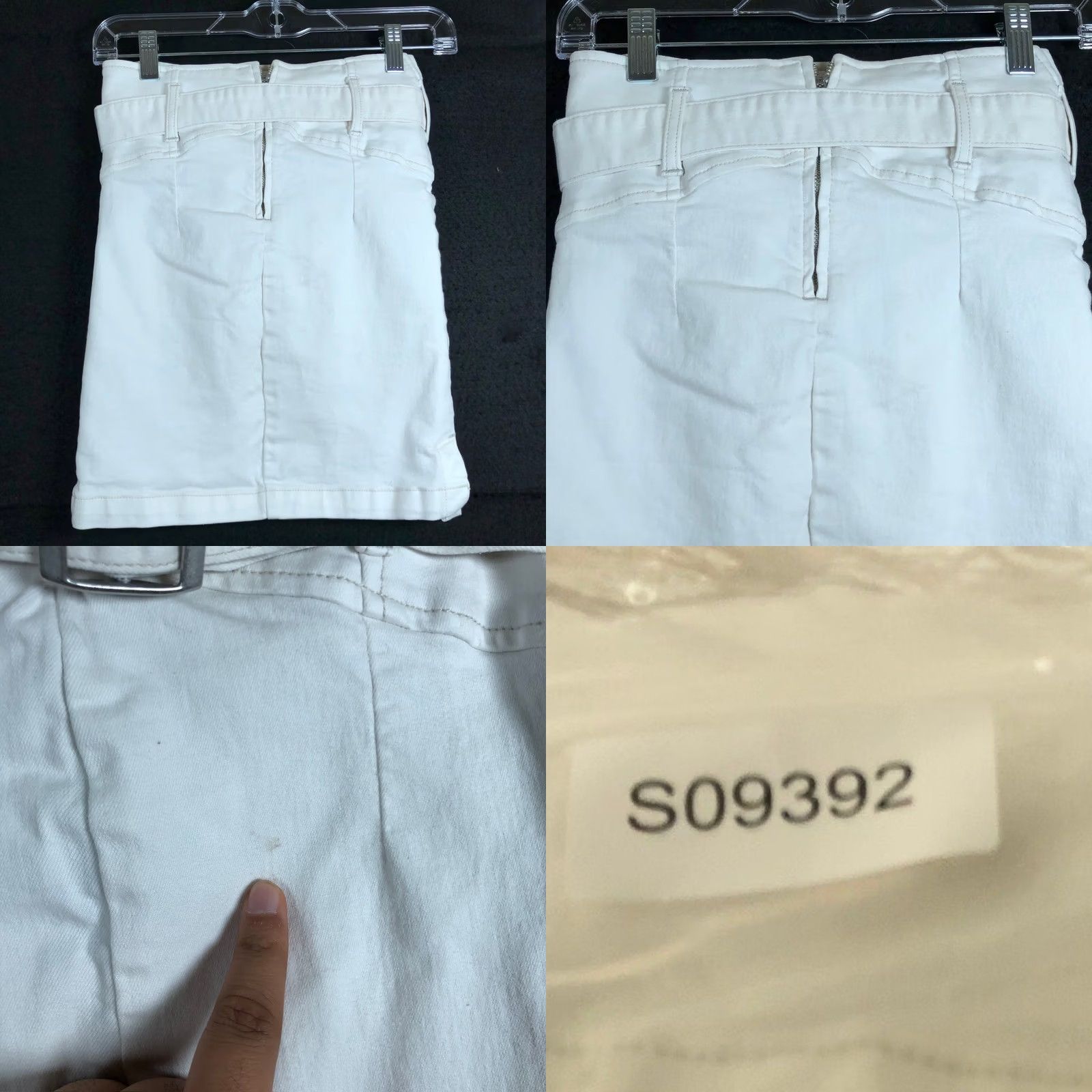 Free People Free People Skirt White Belted Jean Midi Stretch 0 Women’s Midi Skirt Preppy Casual, Solid, Cotton Spandex Rayon Polyamide Size 25" / US 0 / IT 36 - 8 Thumbnail