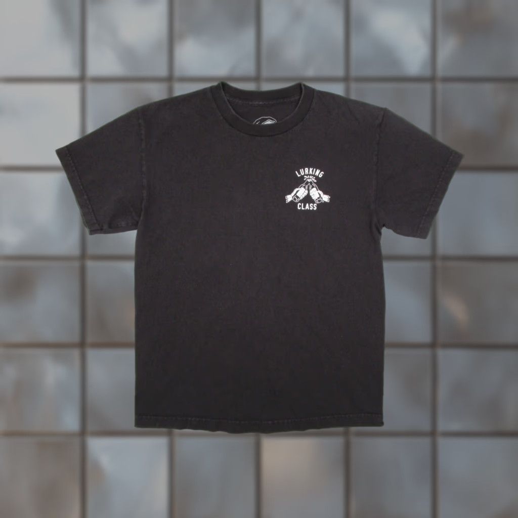 Doublet Lurking Class / Sketchy Tank Mens Black Short Sleeve Crew Neck Tee - Good Times / Bad Friends Double-Sided Graphic - 100% Cotton - Made in Mexico - M Size US M / EU 48-50 / 2 - 1 Thumbnail