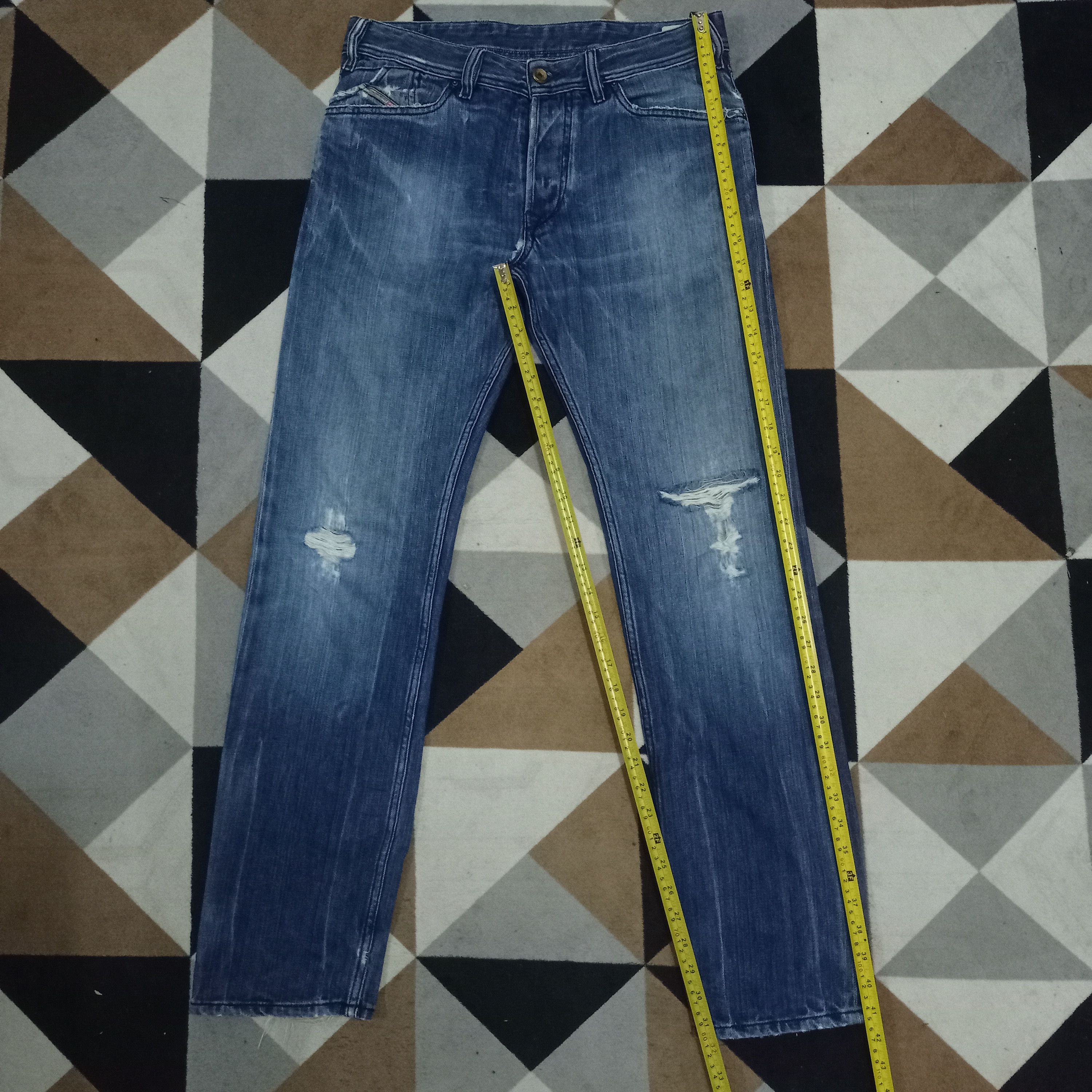 Diesel Vintage Diesel 7 Pockets Blue Wash Distressed Jeans Size US 32 / EU 48 - 8 Thumbnail