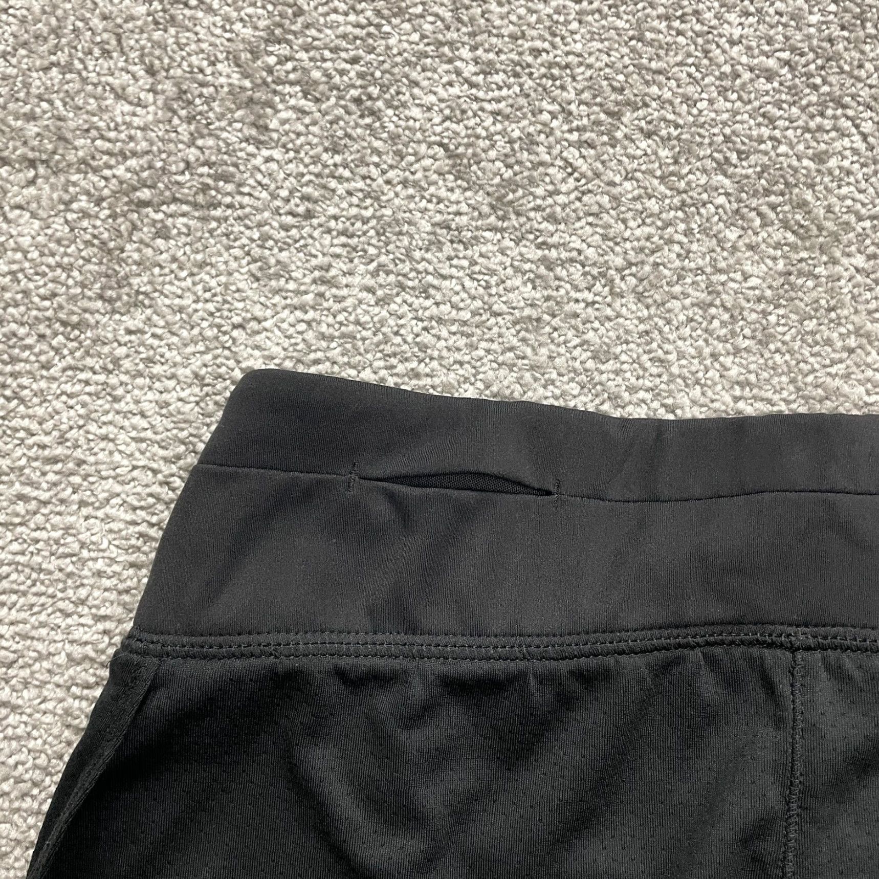 Vintage Stay Powerful Womens Black Active Shorts Athletic Athleisure Gym Running 28x3 Size 28" / US 6 / IT 42 - 3 Thumbnail