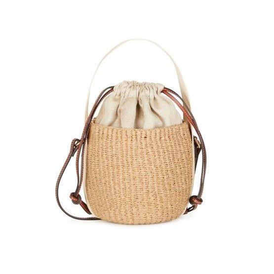 Chloe Chloe Small White Raffia Top Handle Bucket Bag New & Authent Size ONE SIZE - 1 Thumbnail