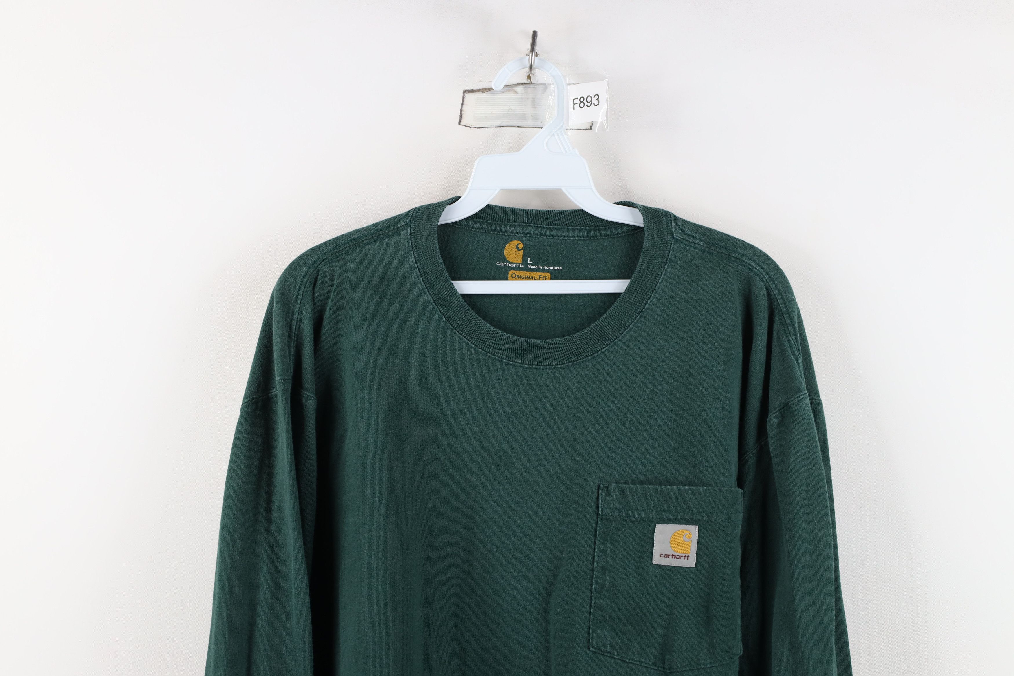 Carhartt Vintage Y2K Carhartt Spell Long Sleeve T-Shirt Green Cotton Size US L / EU 52-54 / 3 - 2 Thumbnail