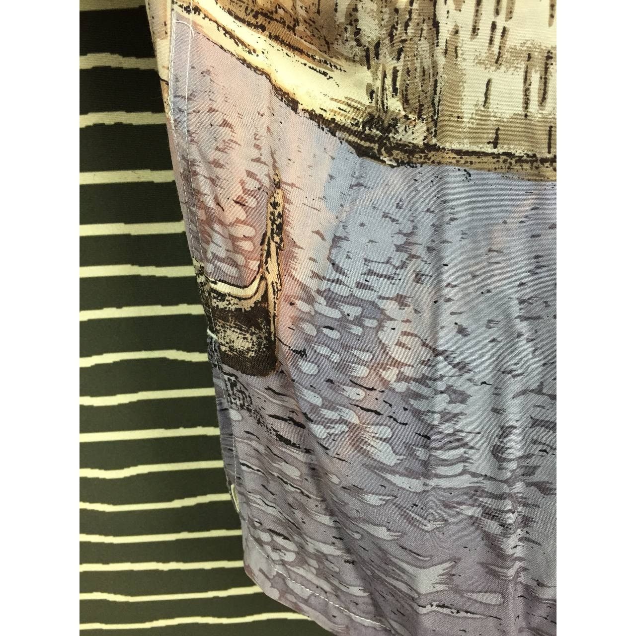 Japanese Brand × Vintage DOMON Japanese Brand Abstract Print Camp Collar Shirt Size US M / EU 48-50 / 2 - 20 Thumbnail