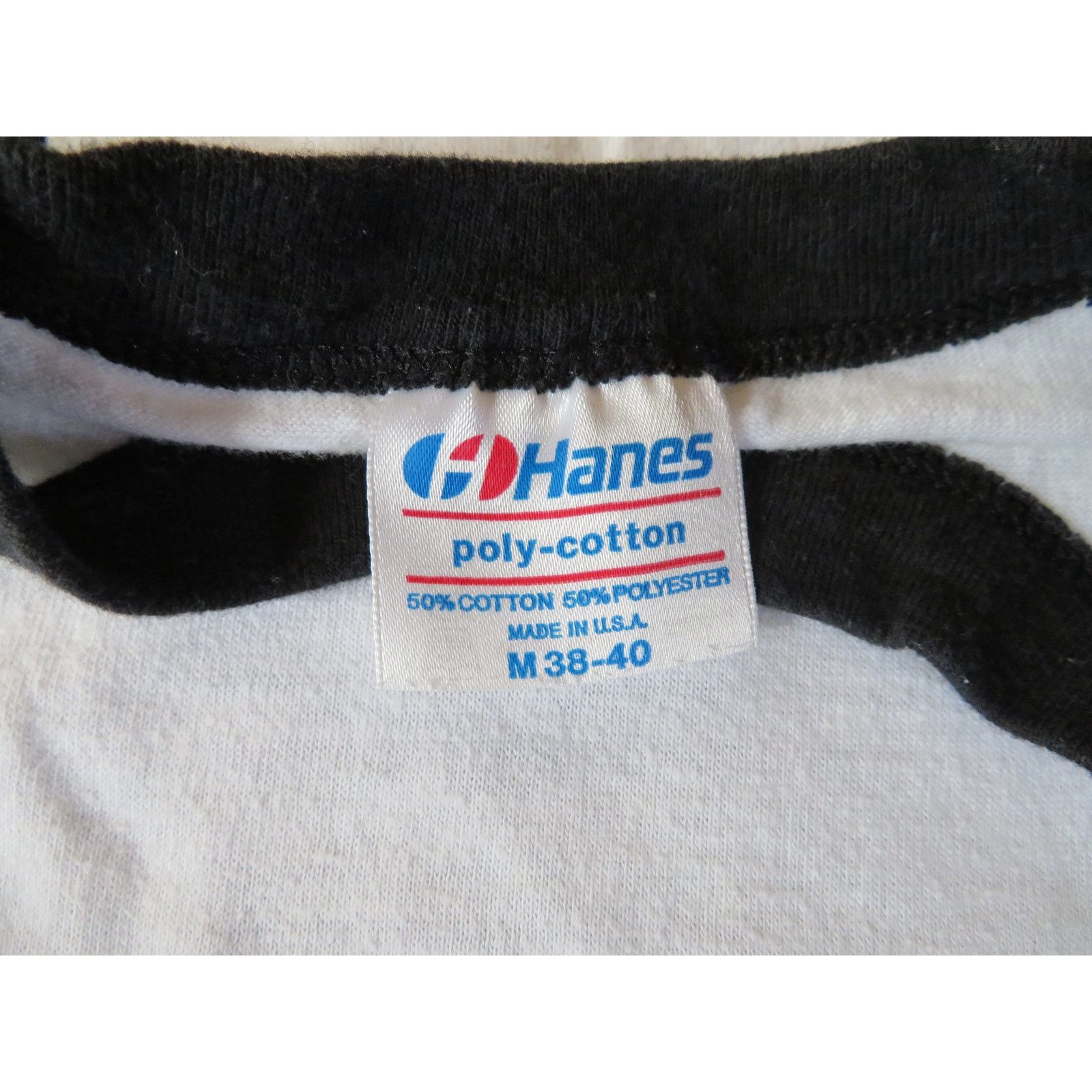 Hanes Sidewinder Band Raglan T-Shirt White Double Sided Sz M 1990s Size US M / EU 48-50 / 2 - 5 Thumbnail