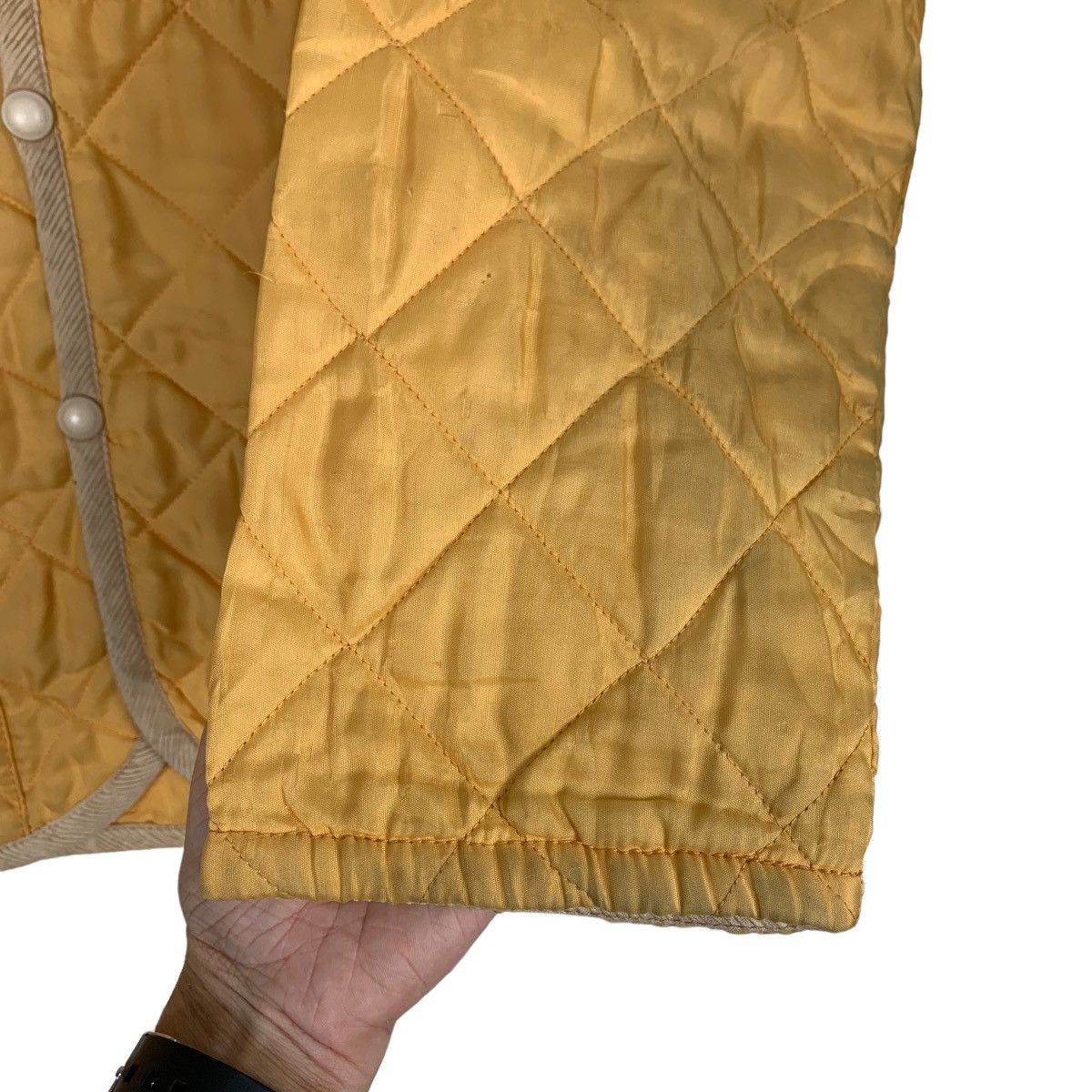 Lavenham Lavenham Made in England Yellow Quilted Jacket #0431-C20 Size US S / EU 44-46 / 1 - 13 Thumbnail