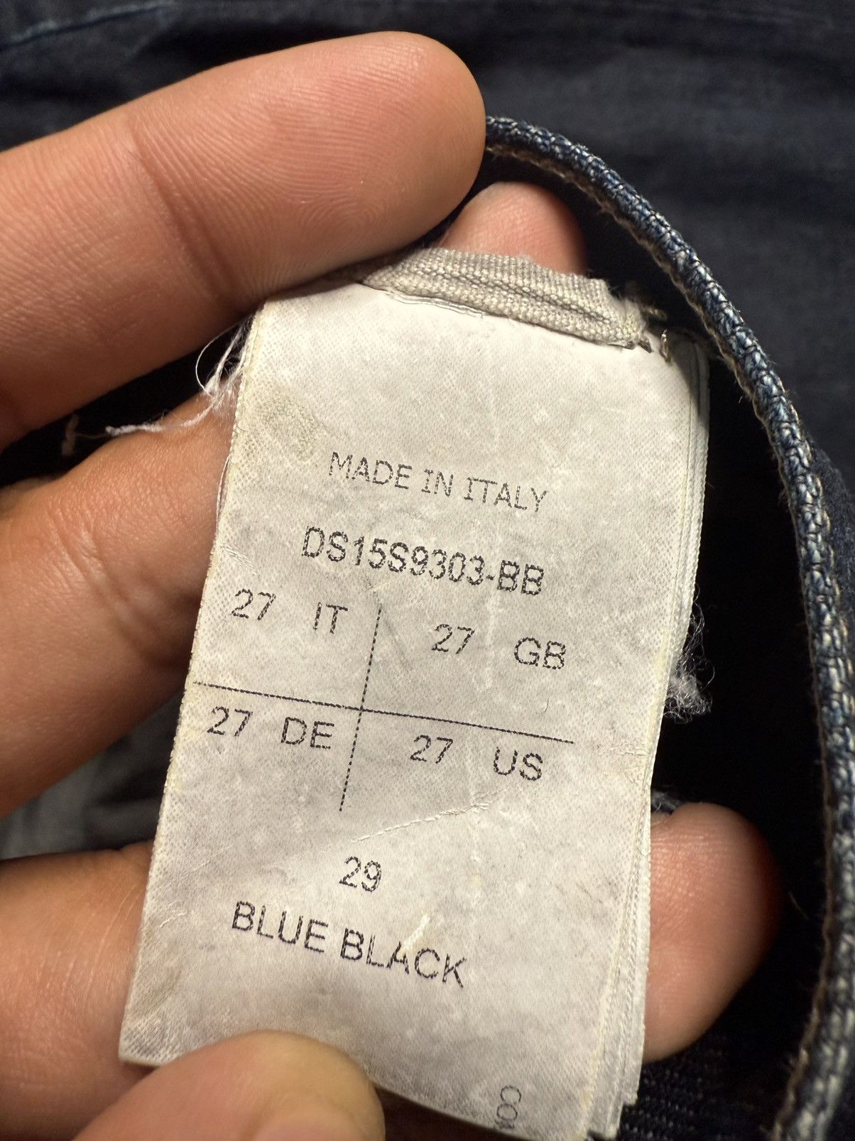 Rick Owens Drkshdw Rick Owens Berlin Cropped Blue Black Jeans Size US 27 - 12 Thumbnail