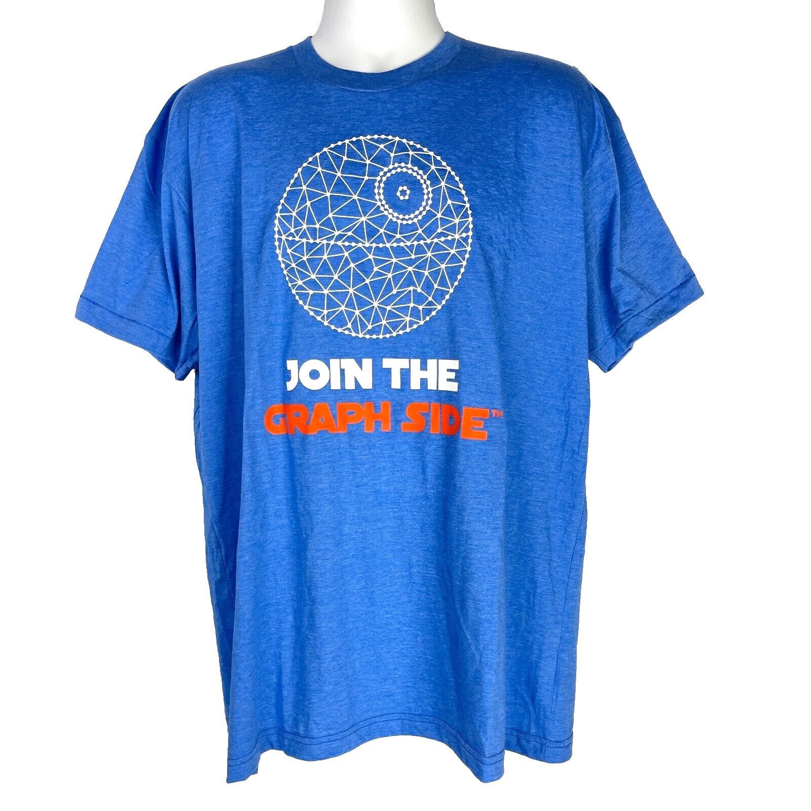 American Apparel Expero Datastax Join Graph Side Star Wars Tech Swag T-Shirt Size US XL / EU 56 / 4 - 2 Thumbnail