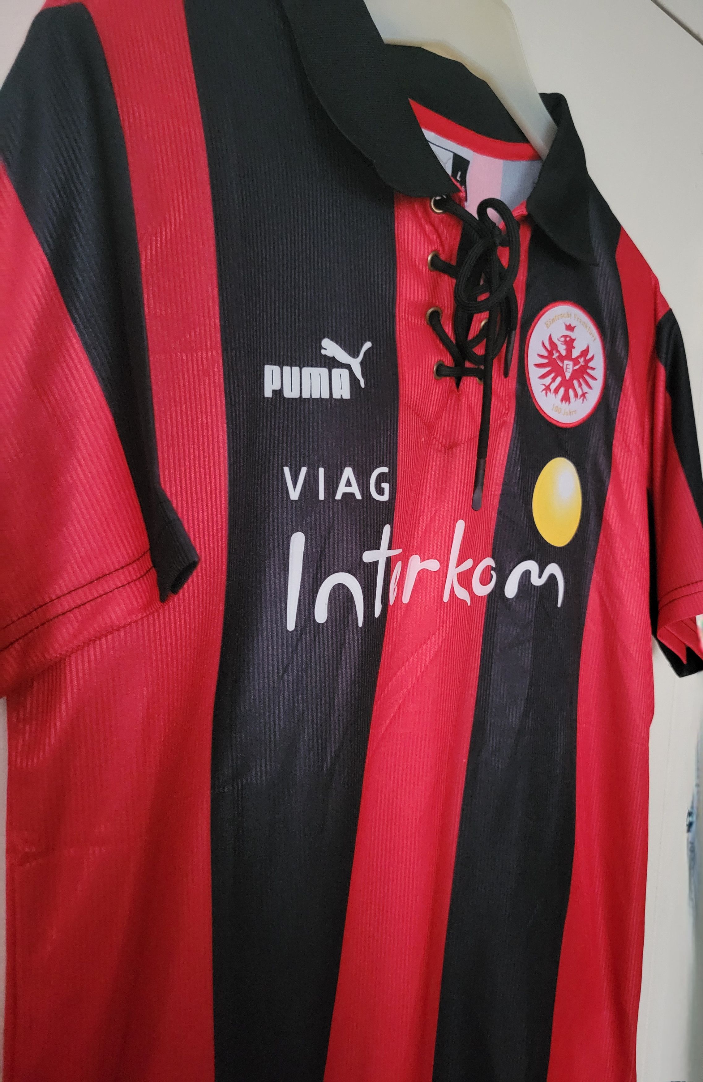 Other Eintracht Frankfurt 1998-2000 Fußball vintage Trikot Jersey Size US L / EU 52-54 / 3 - 3 Thumbnail