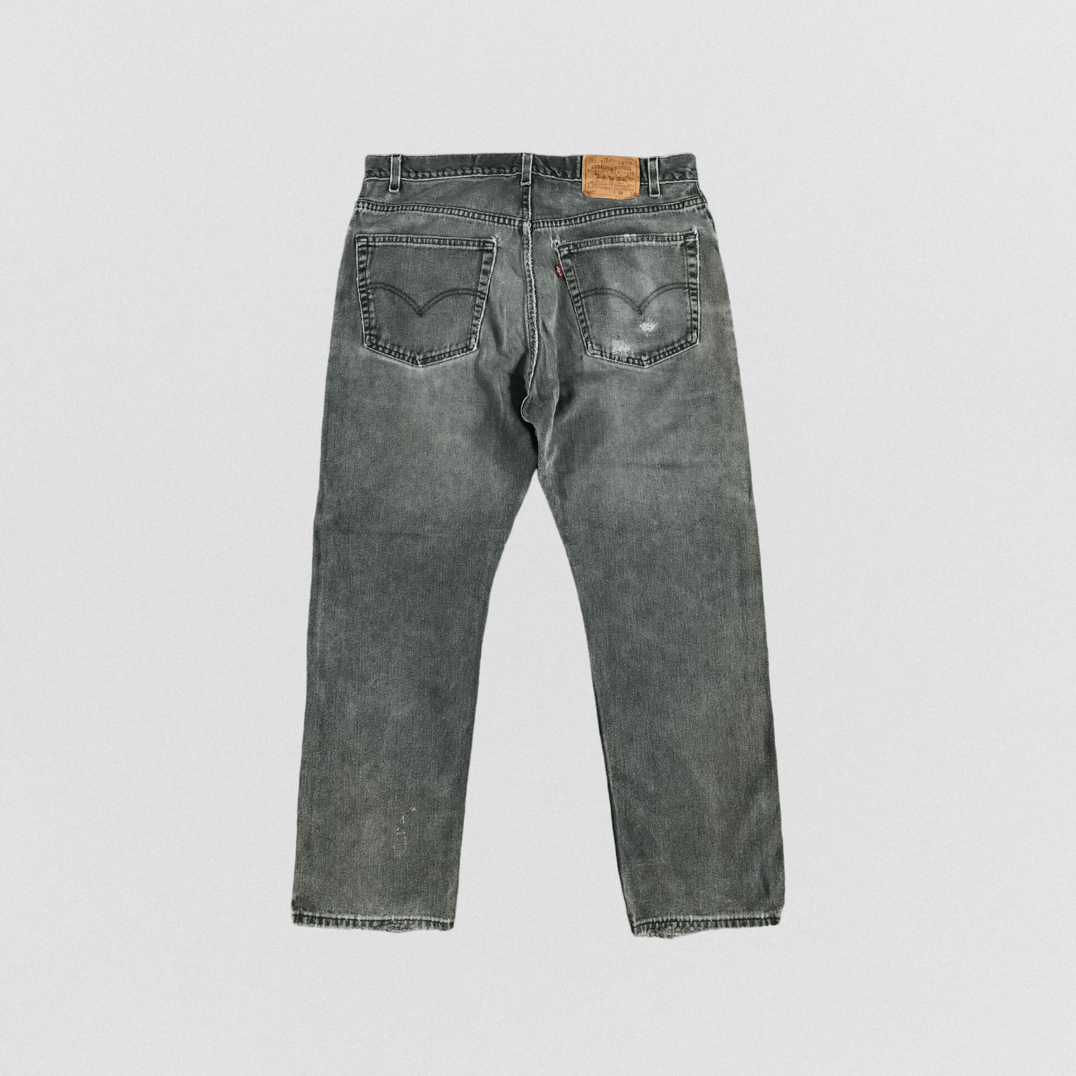 Levi's × Vintage 90s Vintage Faded Black Levis 505 Jeans-JM2630 Size US 37 - 2 Thumbnail