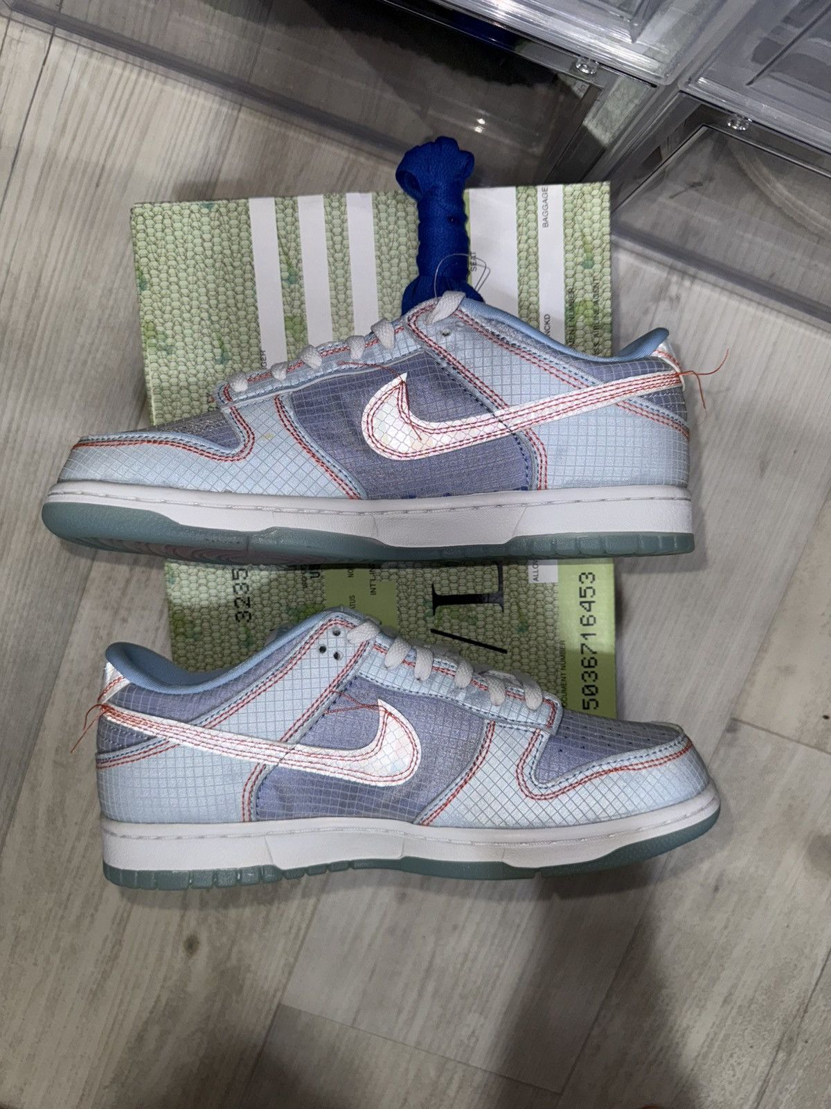 Nike × Union LA Union Nike Dunk Low Passport Pack Argon Size US 8 / EU 41 - 3 Thumbnail