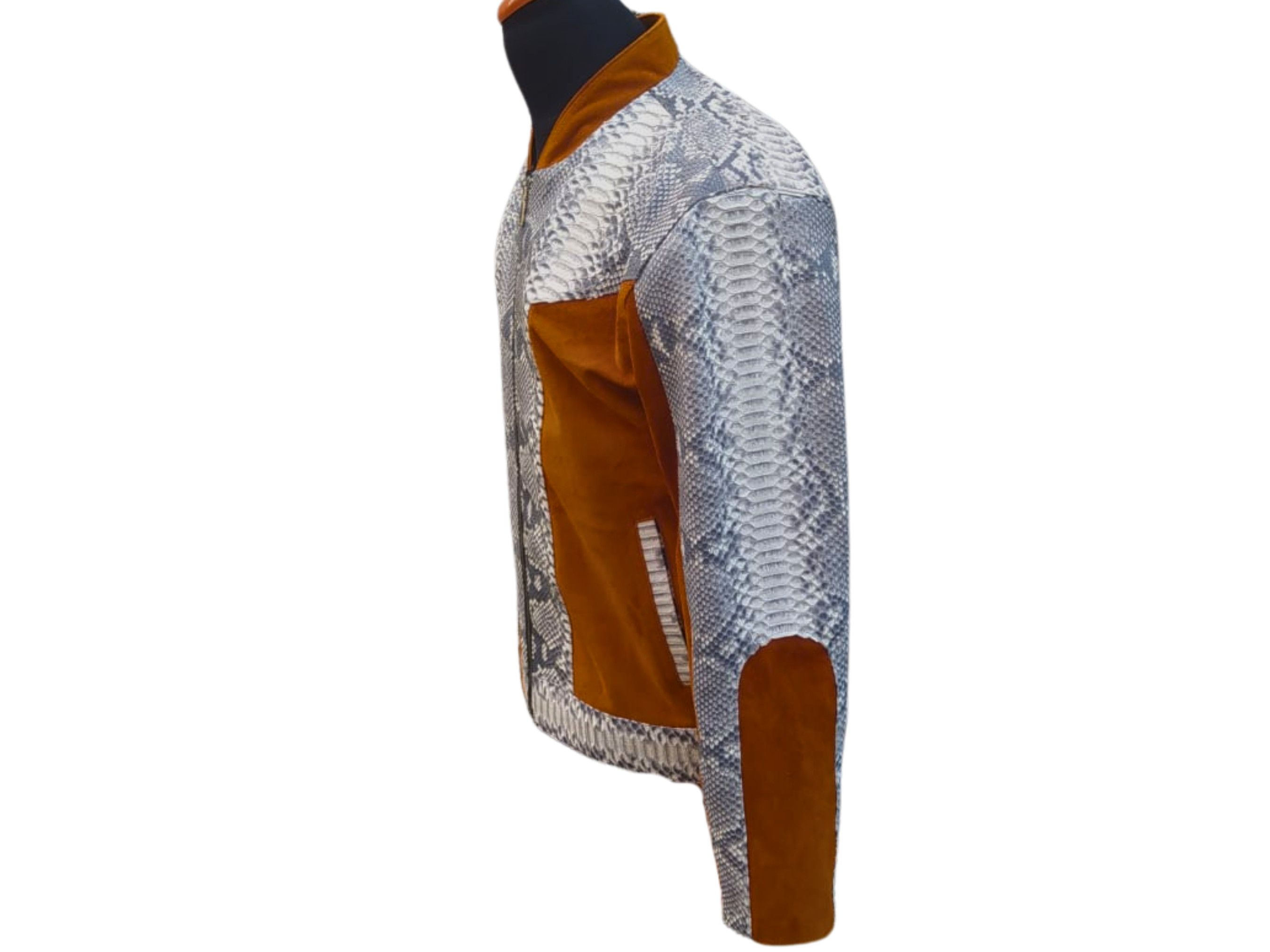 Other Trendy Snakeskin Cowboy Jacket with a Touch of Suede Size US XL / EU 56 / 4 - 3 Thumbnail