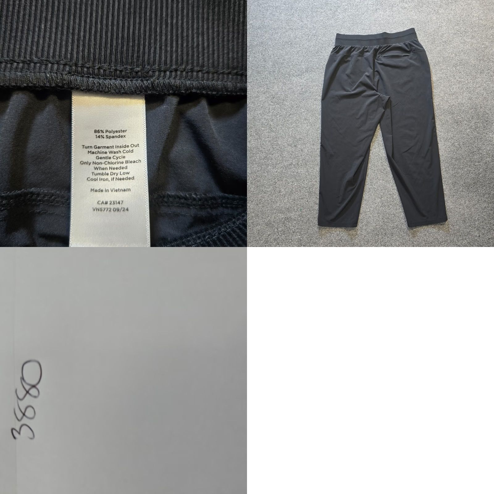 Talbots Talbots Pants Womens Medium Black Pull On Cropped Pockets Athletic Casual Basic Size 32" / US 10 / IT 46 - 8 Thumbnail