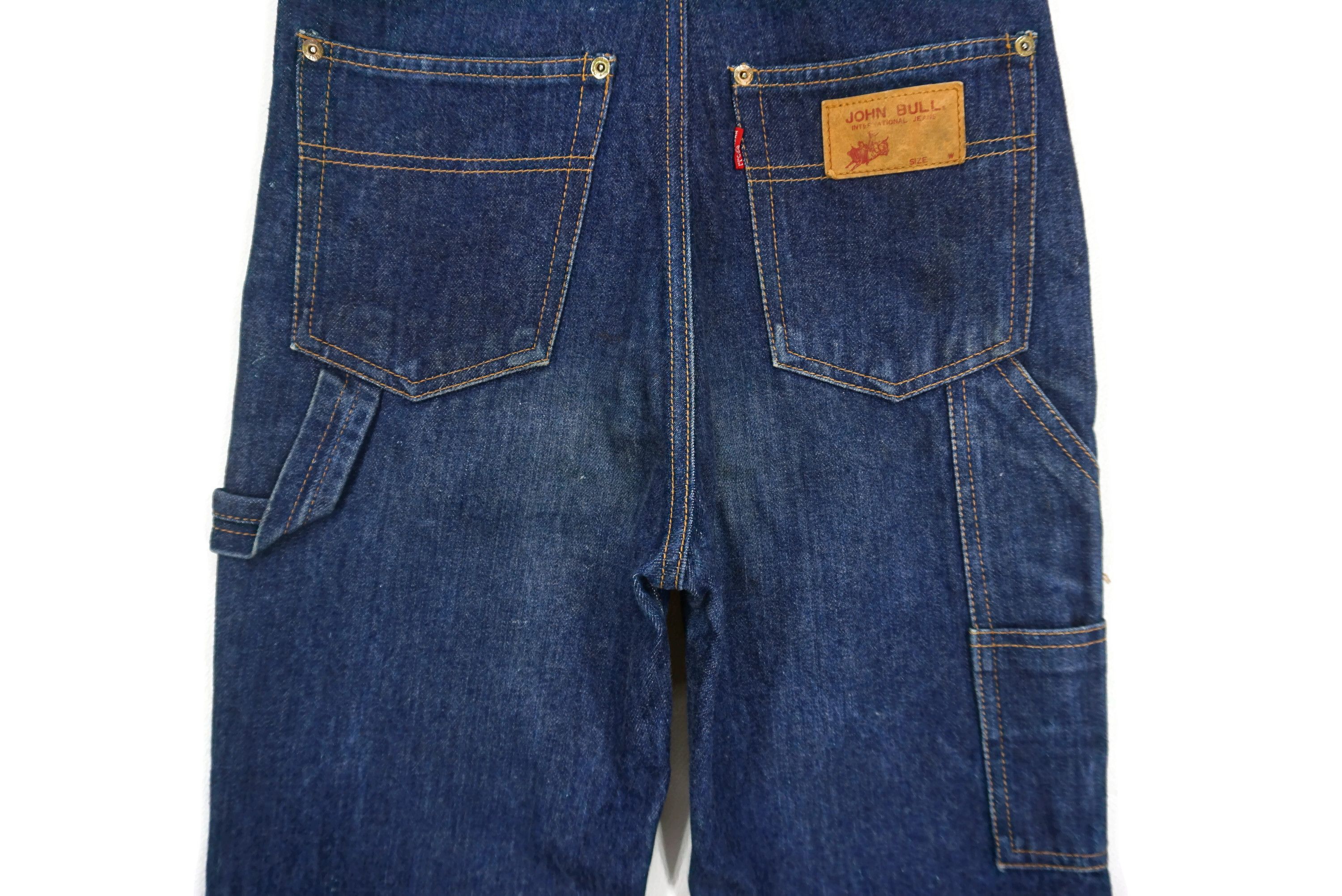Japanese Brand John Bull Denim Overalls fit W29xL33 Carpenter Jeans Size 26" / US 2 / IT 38 - 11 Thumbnail