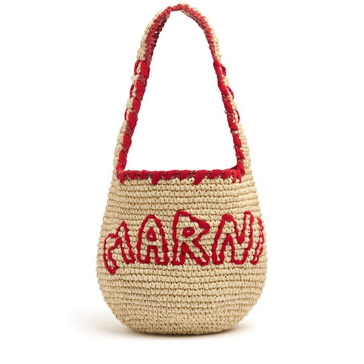 Marni MARNI scrunchie Small Natural/Red Shoulder Bag New & Authent Size ONE SIZE - 4 Thumbnail