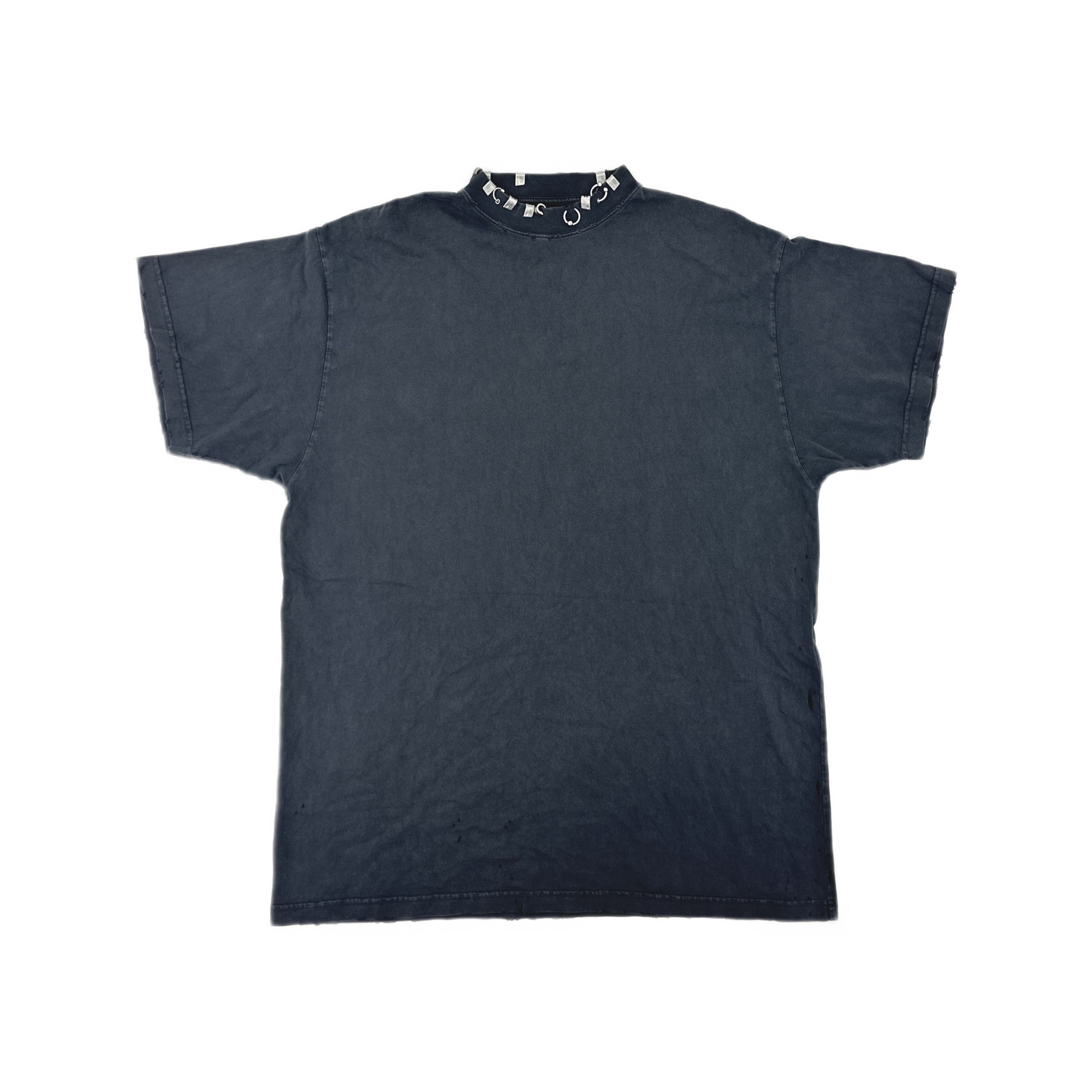 Balenciaga Balenciaga Pierced Neck T-Shirt Size 2 Size M / US 6-8 / IT 42-44 - 1 Thumbnail