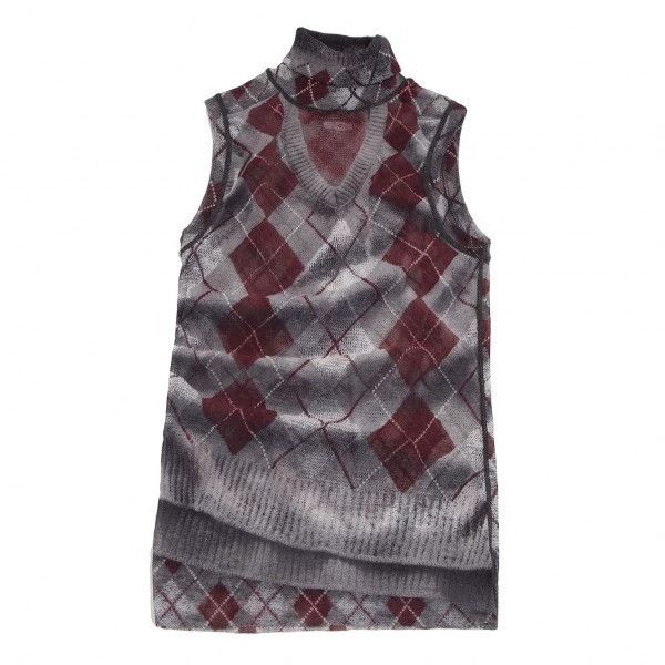 Jean Paul Gaultier Jean Paul Gaultier Printed sleeveless high-necked gauze clothing Size US S / EU 44-46 / 1 - 1 Thumbnail