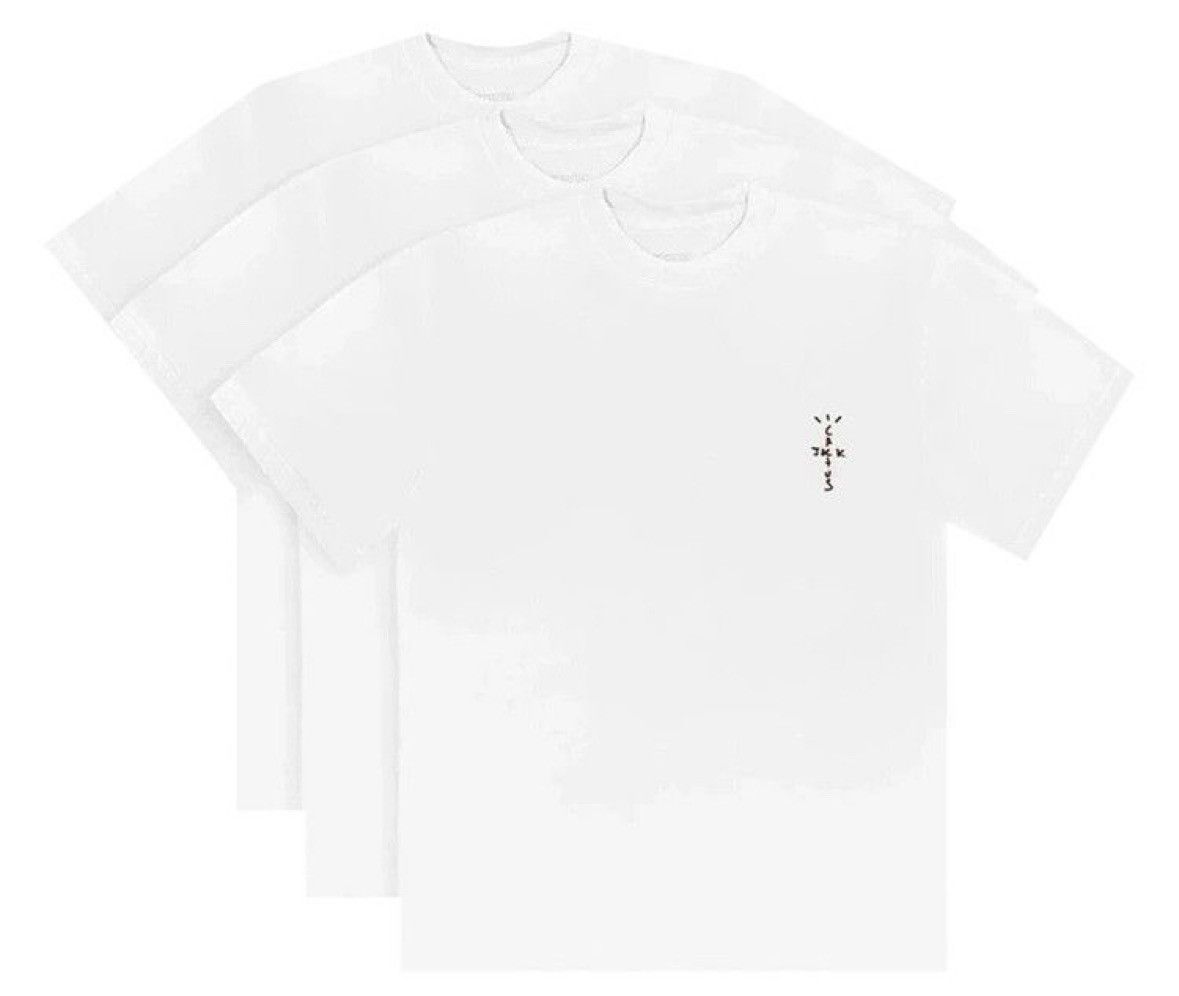 Travis Scott Cactus Jack 3 Pack White Tees S Size US S / EU 44-46 / 1 - 2 Thumbnail