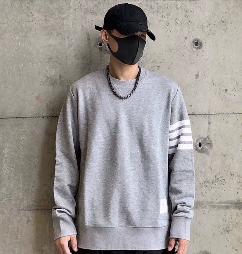 Thom Browne Thom Browne size3 Cotton round neck long sleeve hoodie Size US L / EU 52-54 / 3 - 8 Thumbnail