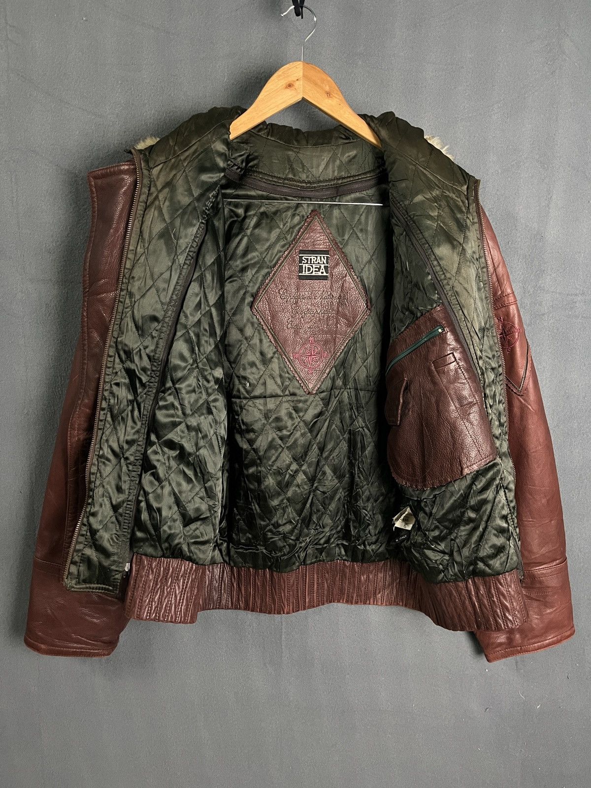 Genuine Leather × Vera Pelle × Vintage Stran Idea Vintage Vera Pelle Made in Italy Size US M / EU 48-50 / 2 - 17 Thumbnail