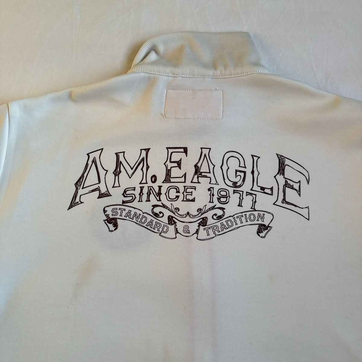 American Eagle Outfitters Vintage American Eagle Quarter Zip Jacket White XXL Size US XXL / EU 58 / 5 - 7 Thumbnail