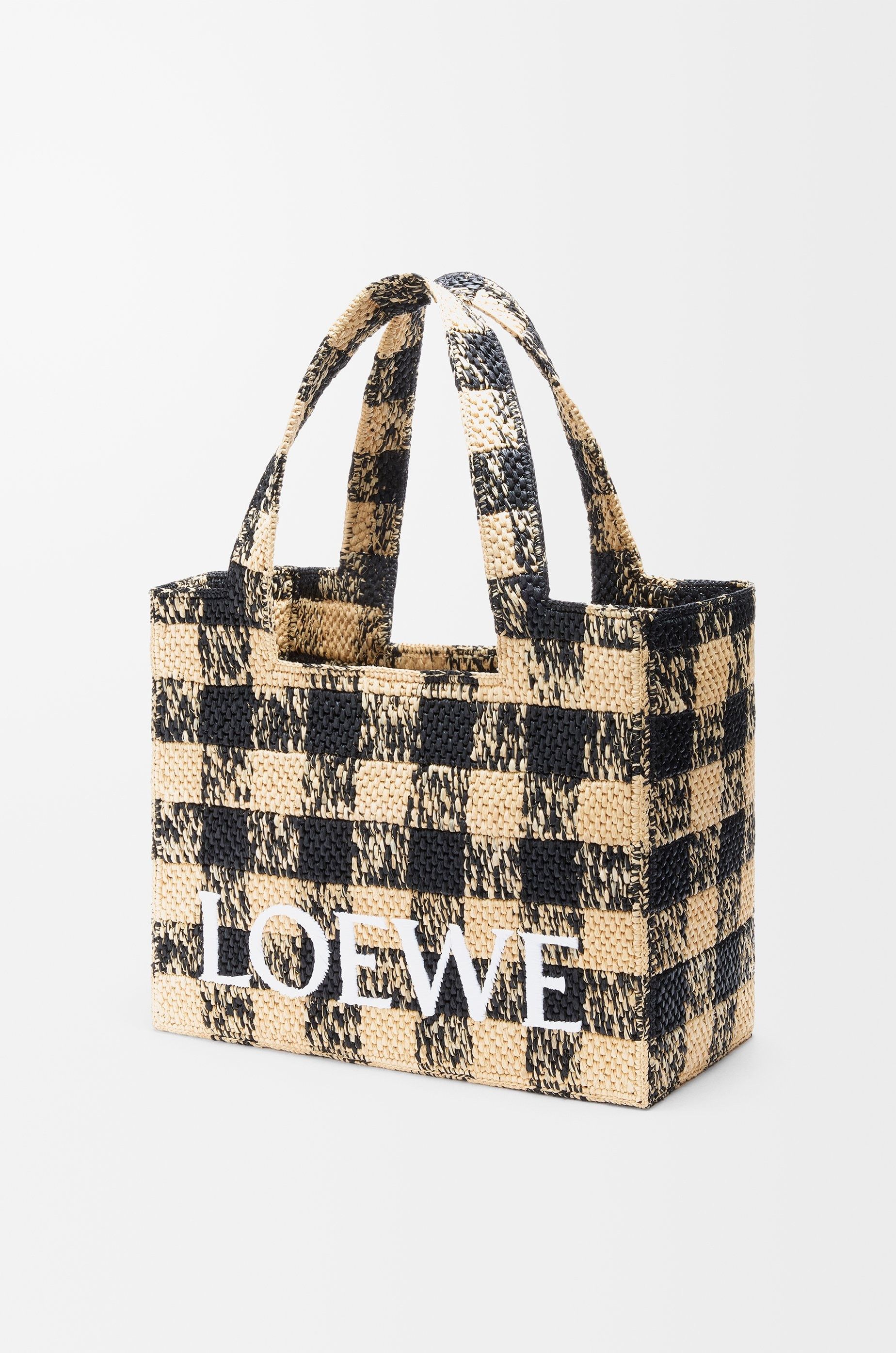 Loewe o1in1g0426 Size: OS / Large Font Tote Bag in Natural/Black Size ONE SIZE - 5 Thumbnail