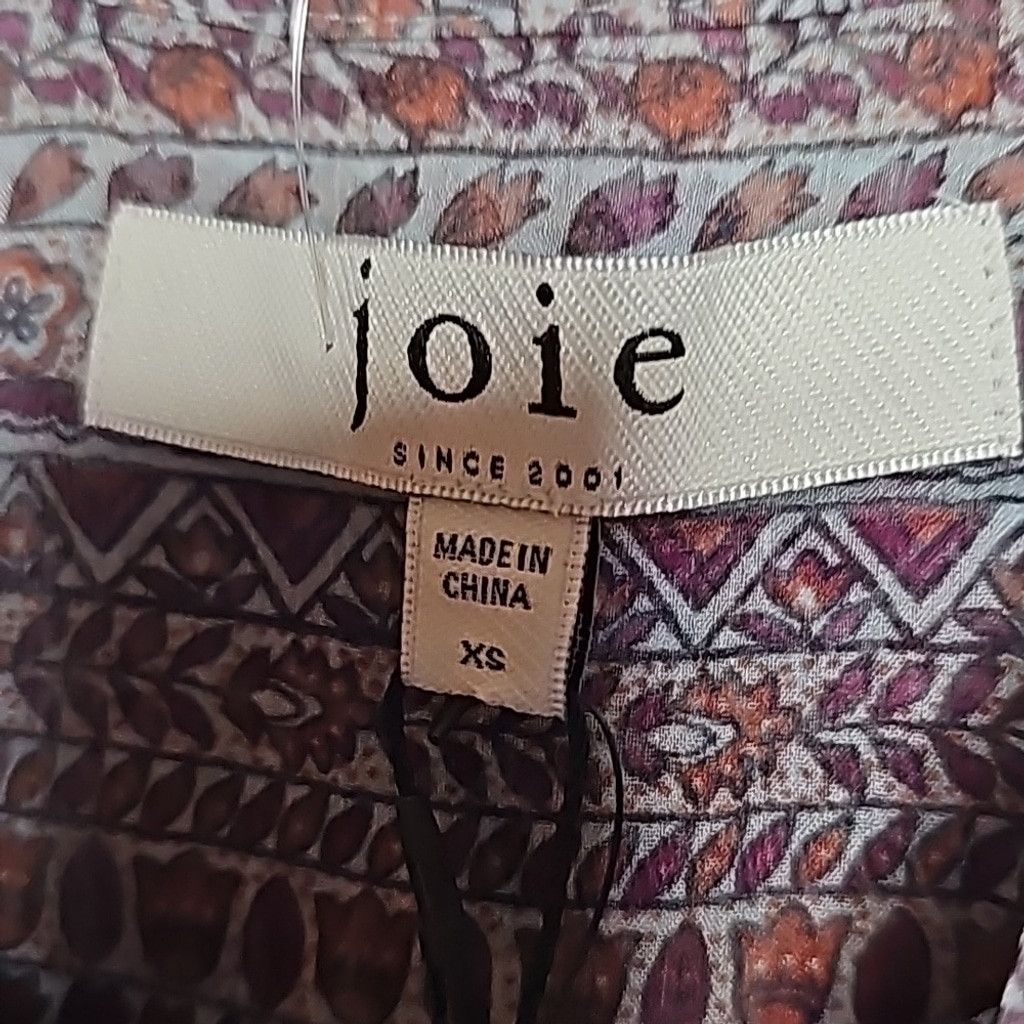 Joie NWT Joie Eloise ruffle trim sheer w/ cami 100% silk top XS Size XS / US 0-2 / IT 36-38 - 5 Thumbnail