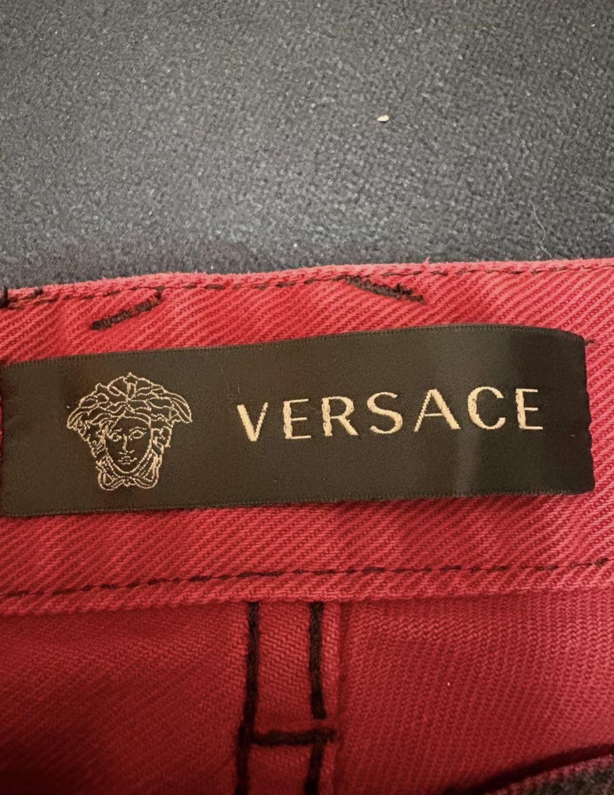 Versace Indie Sleaze Icon | Versace Coated Jeans Size US 35 - 7 Thumbnail