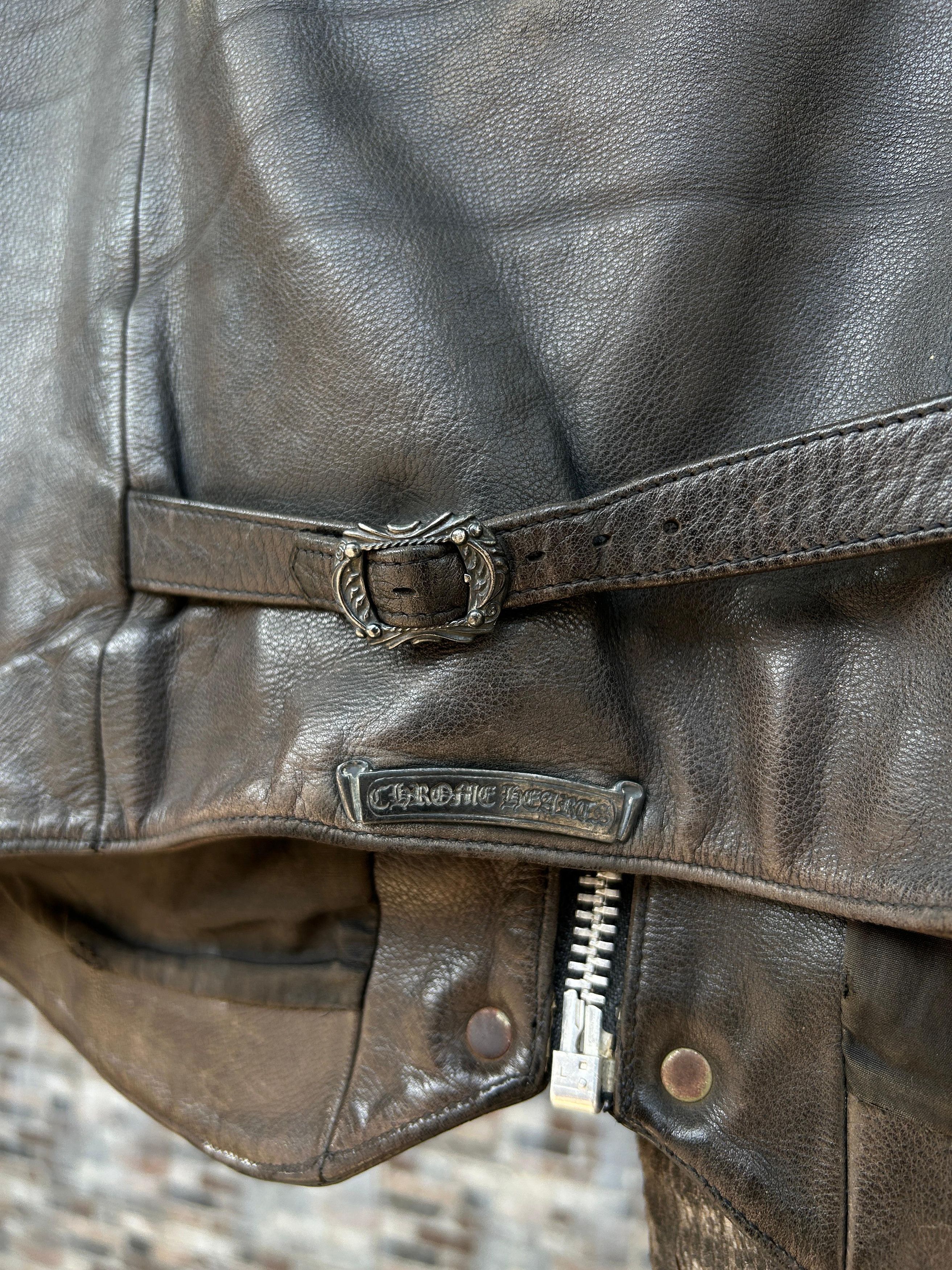 Chrome Hearts × Vintage Delete Today ❗ Chrome Hearts Fleur De Lis Leather Jacket Size US XL / EU 56 / 4 - 6 Thumbnail