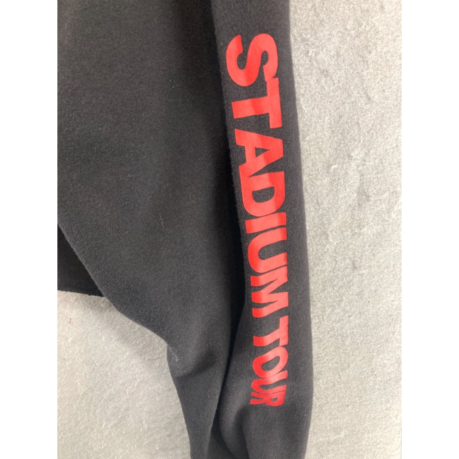 H&M VINTAGE Justin Bieber Hoodie Womens XL Cropped H&M Divided Purpose World Tour BLACK Shirt Womens XL Black Band Music Crop Tie-Front Hoodie Size XL / US 12-14 / IT 48-50 - 2 Thumbnail