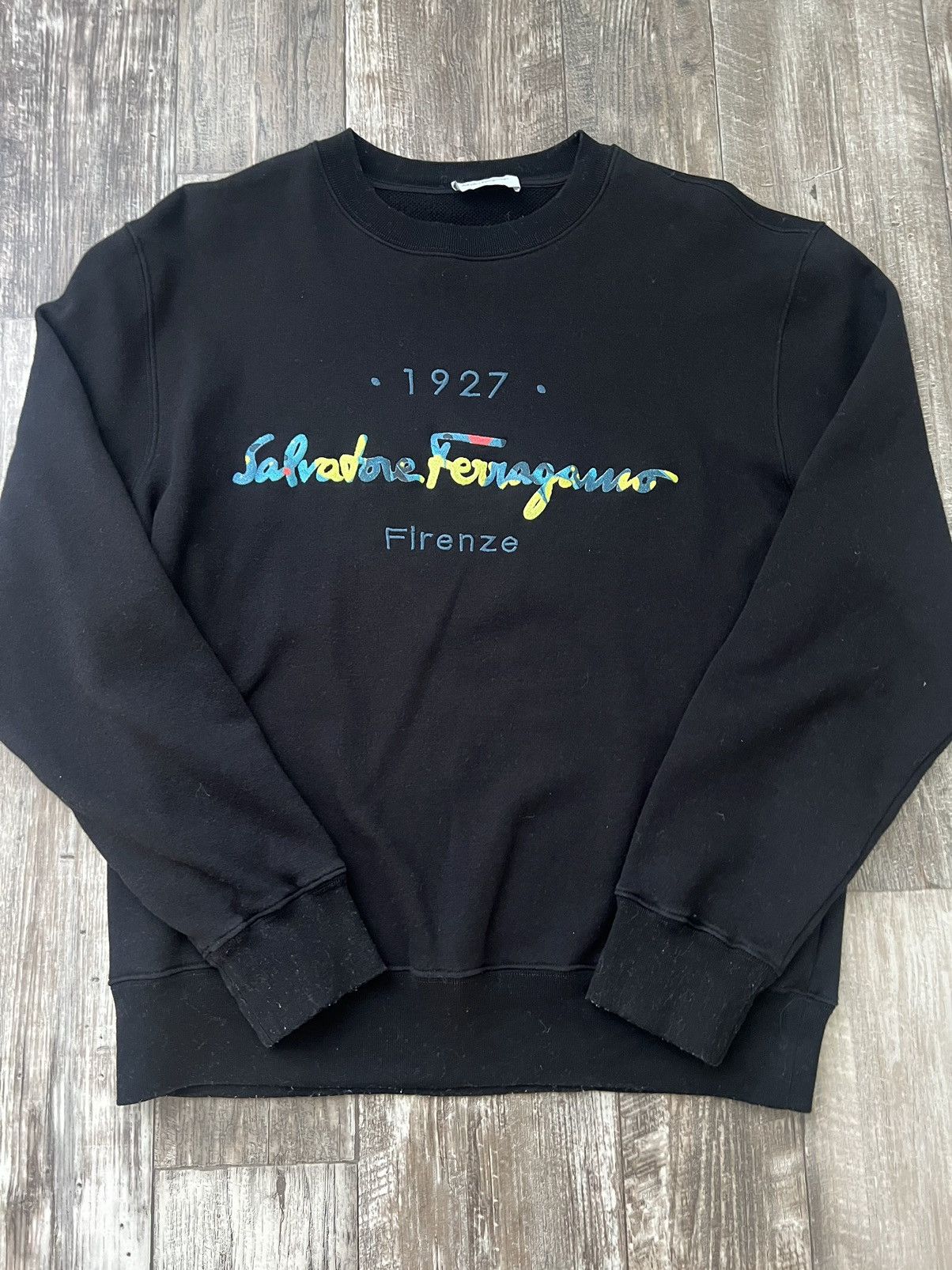 Salvatore Ferragamo Salvatore Ferragamo Crew Neck Size US M / EU 48-50 / 2 - 1 Thumbnail