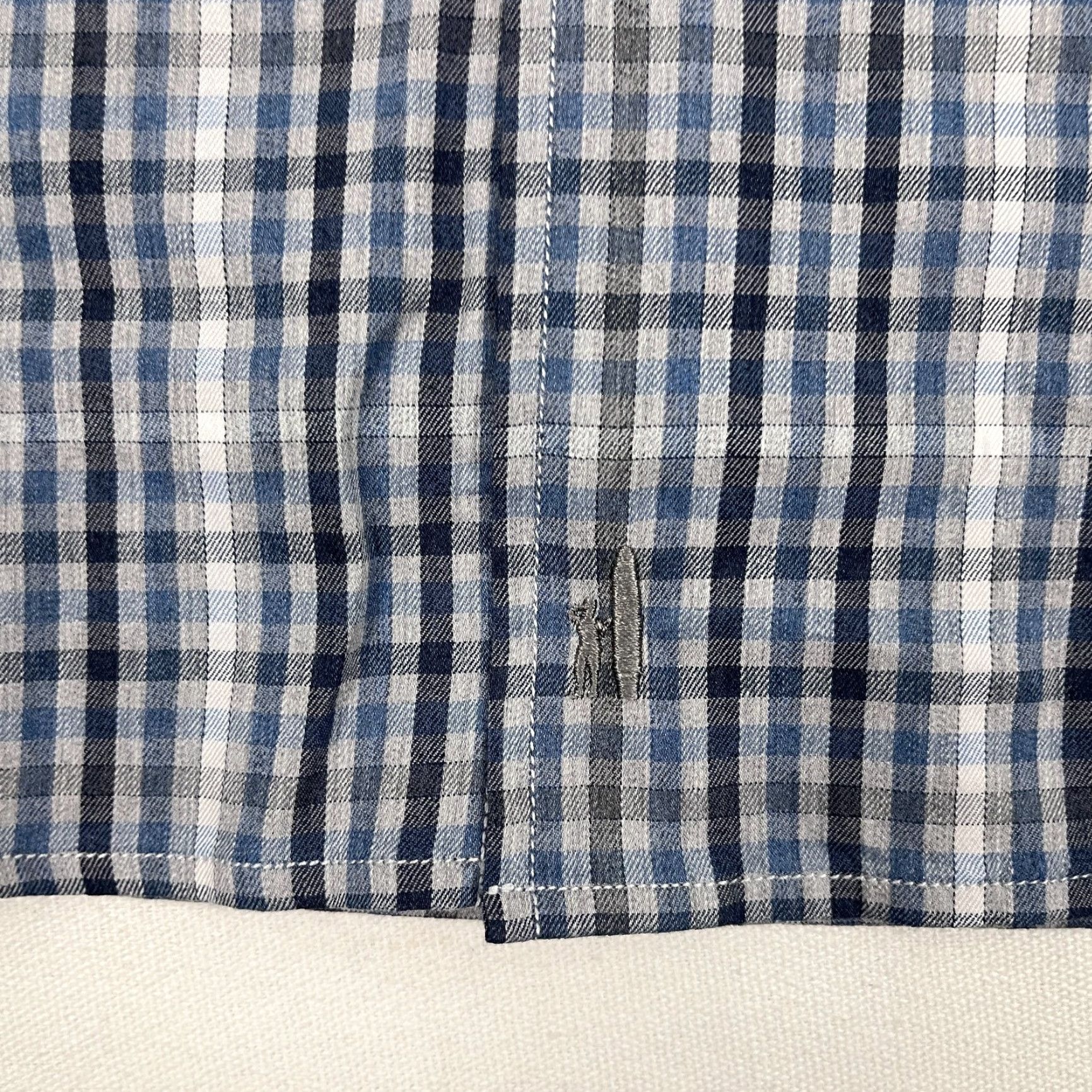 johnnie-O johnnie-O Matthew Shirt Mens M Blue Plaid Button-Down Casual Shirt Size US M / EU 48-50 / 2 - 2 Thumbnail