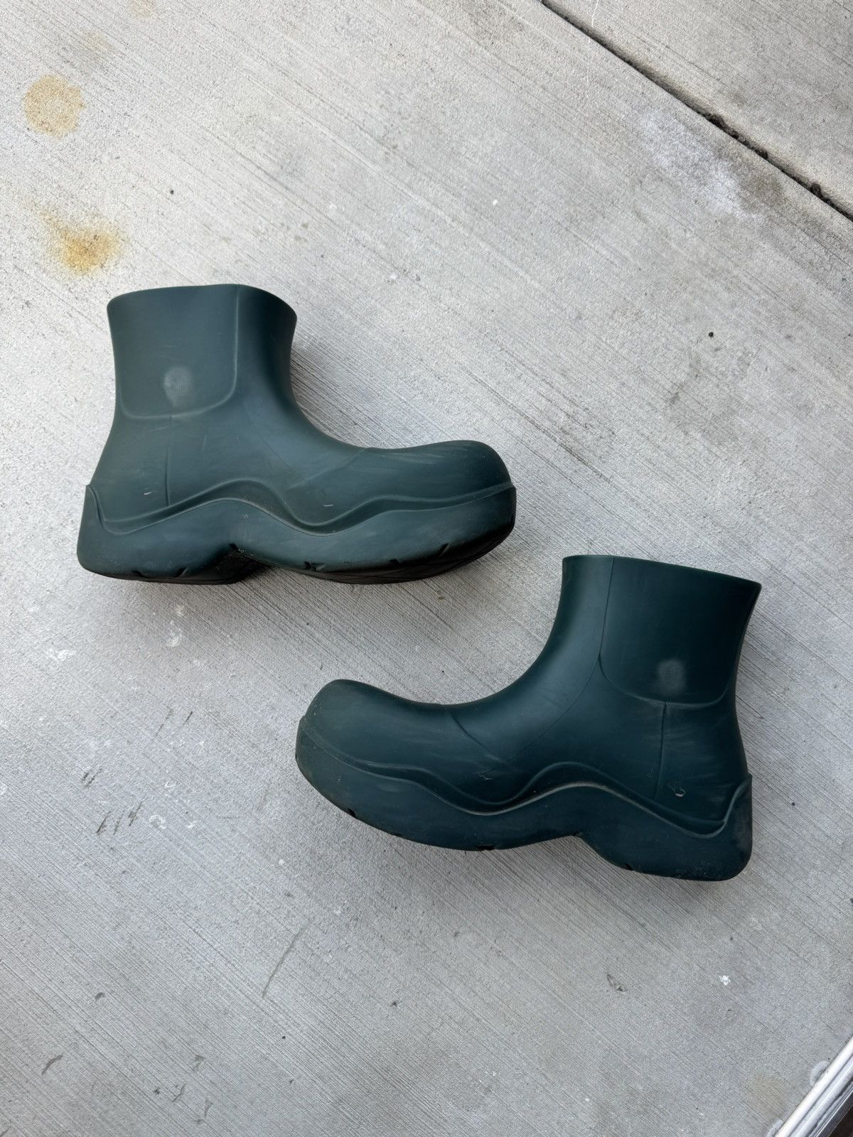 Bottega Veneta Bottega Veneta Puddle Boots Inkwell / Green Size US 10 / EU 43 - 3 Thumbnail