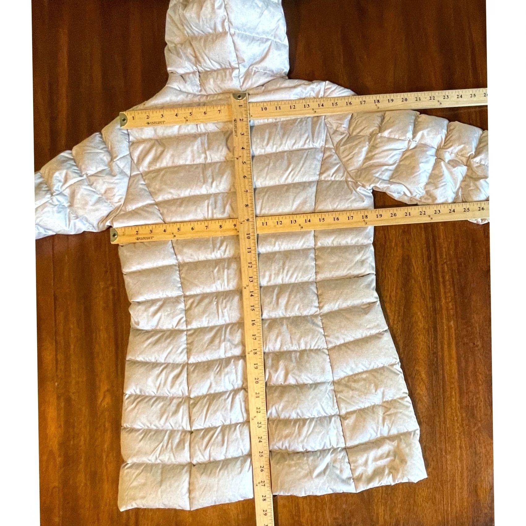 Eddie Bauer Eddie Bauer Womens Coat Hooded Puffer Down Jacket Lightweight Quilted Zip Mid-Length Gray Ski Casual Travel Womens Small S Size S / US 4 / IT 40 - 6 Thumbnail