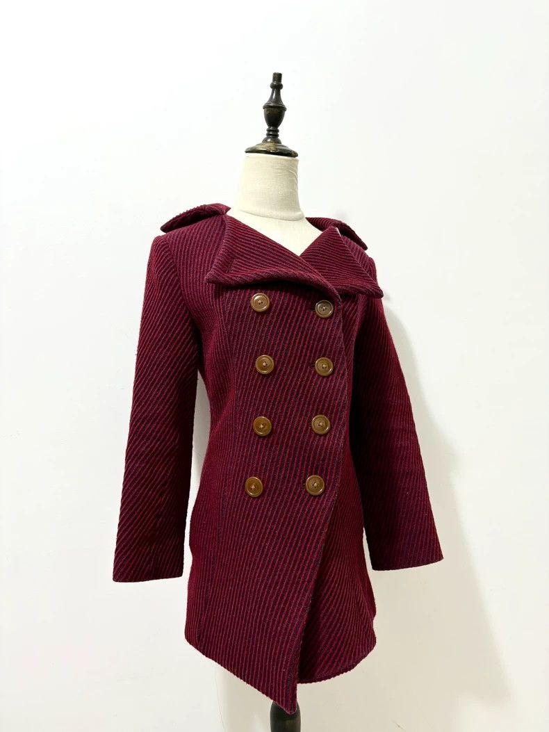 Other Vivienne Westwood size3 Red texture double row collar coat Size M / US 6-8 / IT 42-44 - 1 Thumbnail