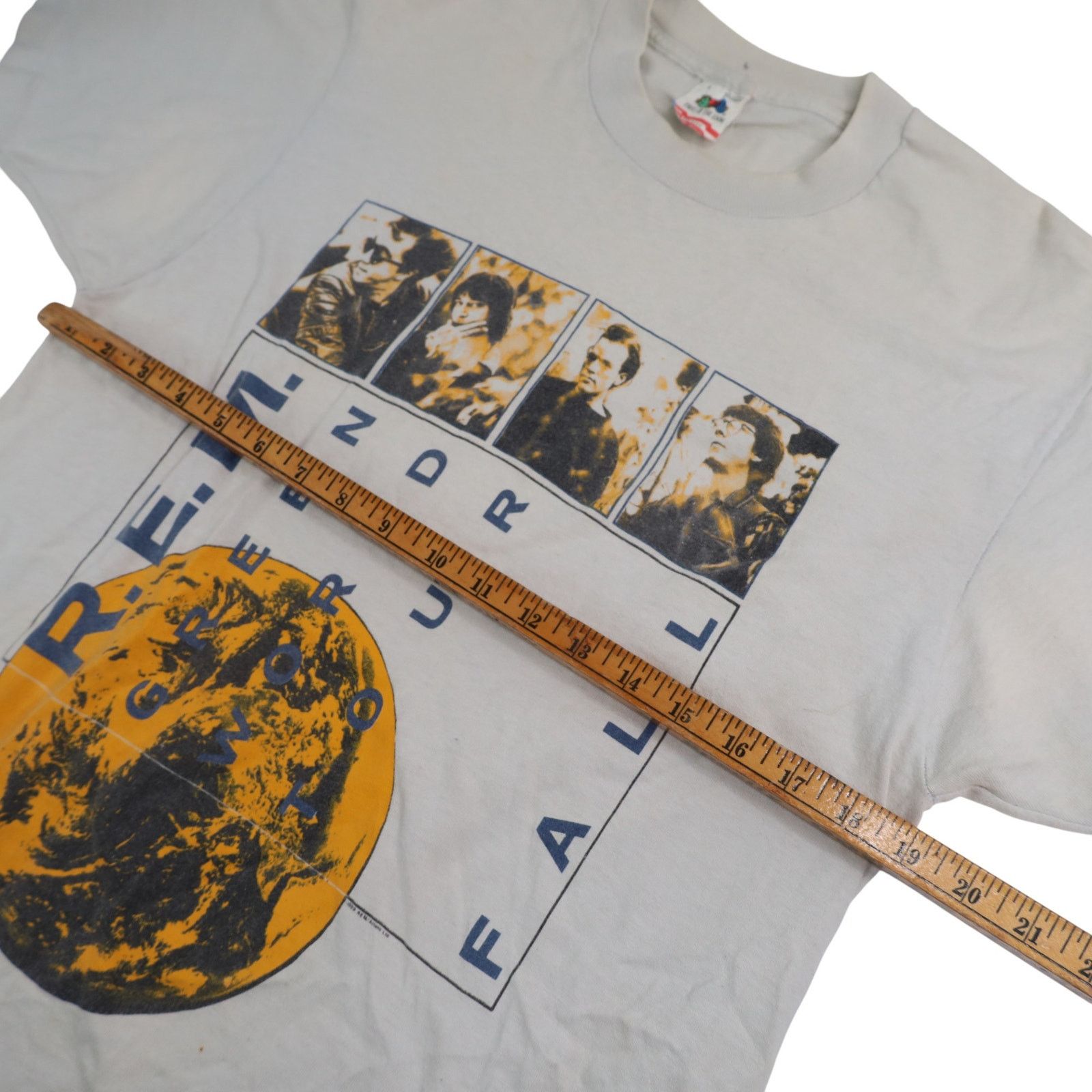 Band Tees × Vintage Vintage 80s R.E.M Green World Tour Graphic Band Tee Size US XL / EU 56 / 4 - 9 Thumbnail